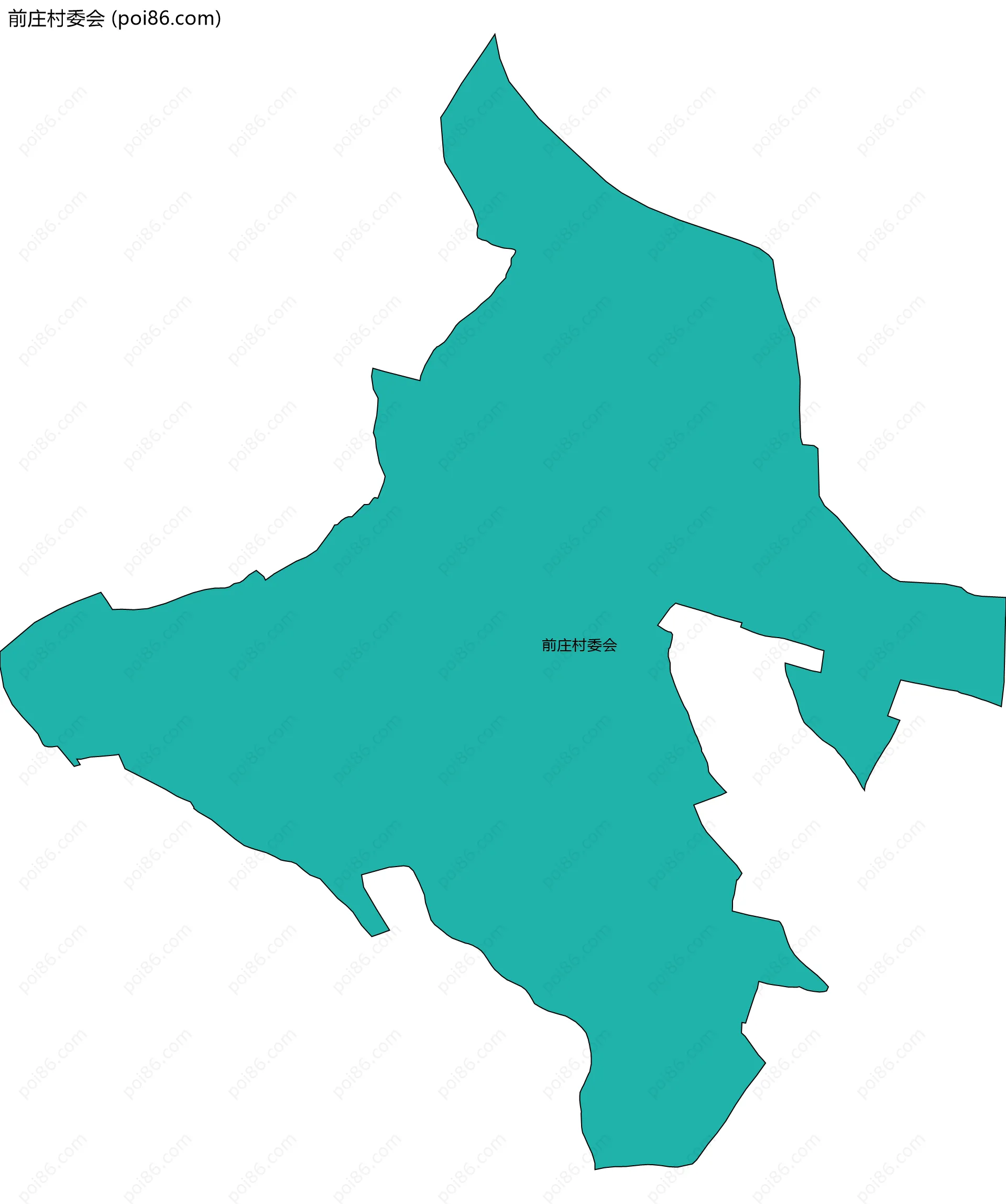 前庄村委会边界地图