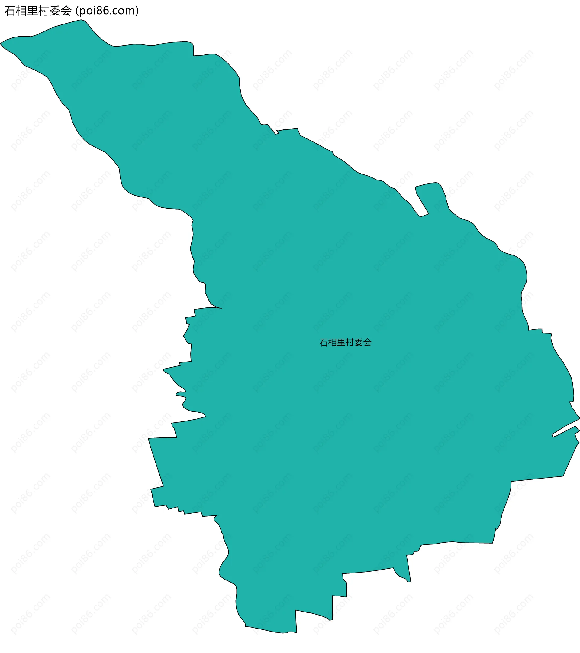 石相里村委会边界地图