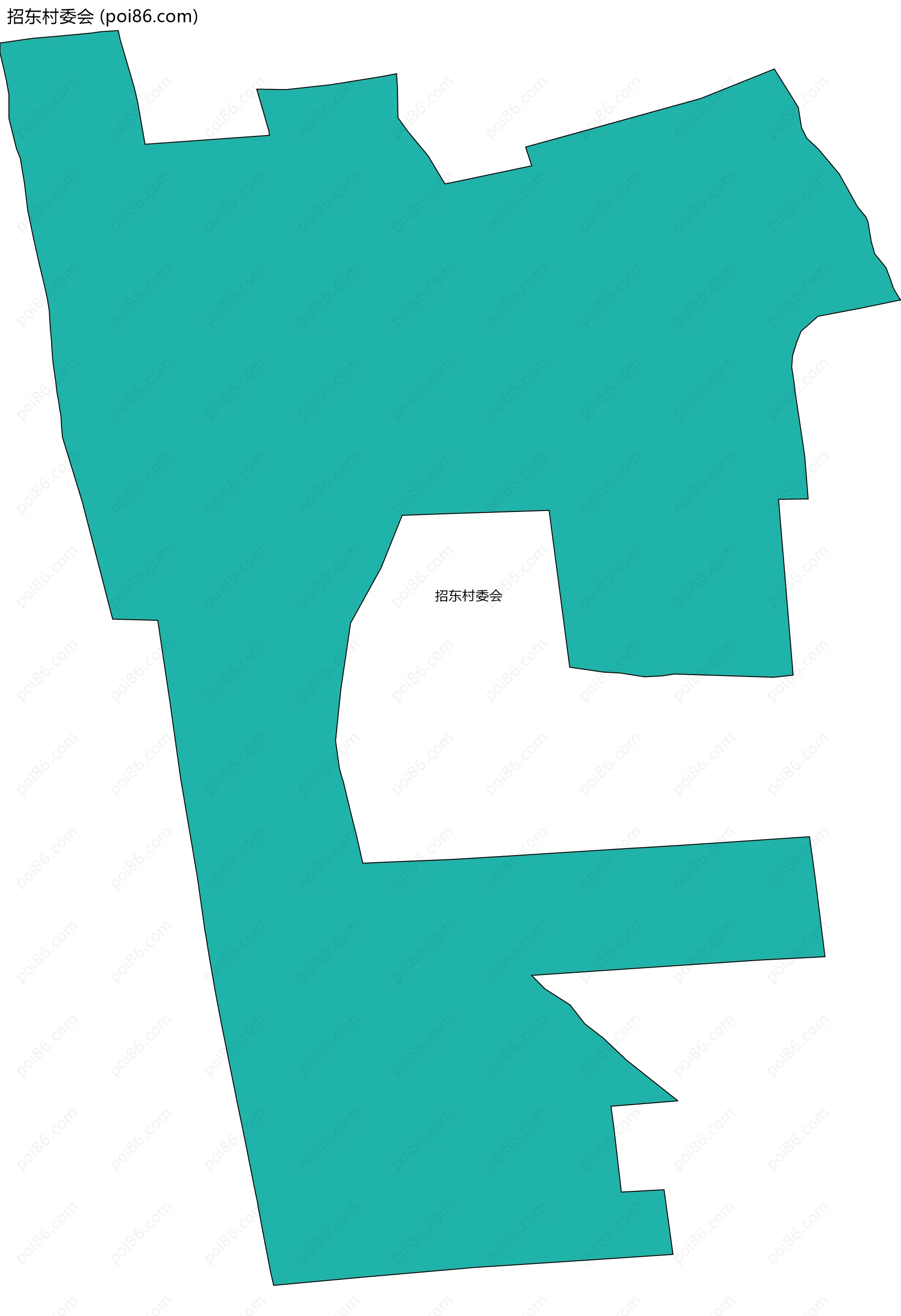 招东村委会边界地图