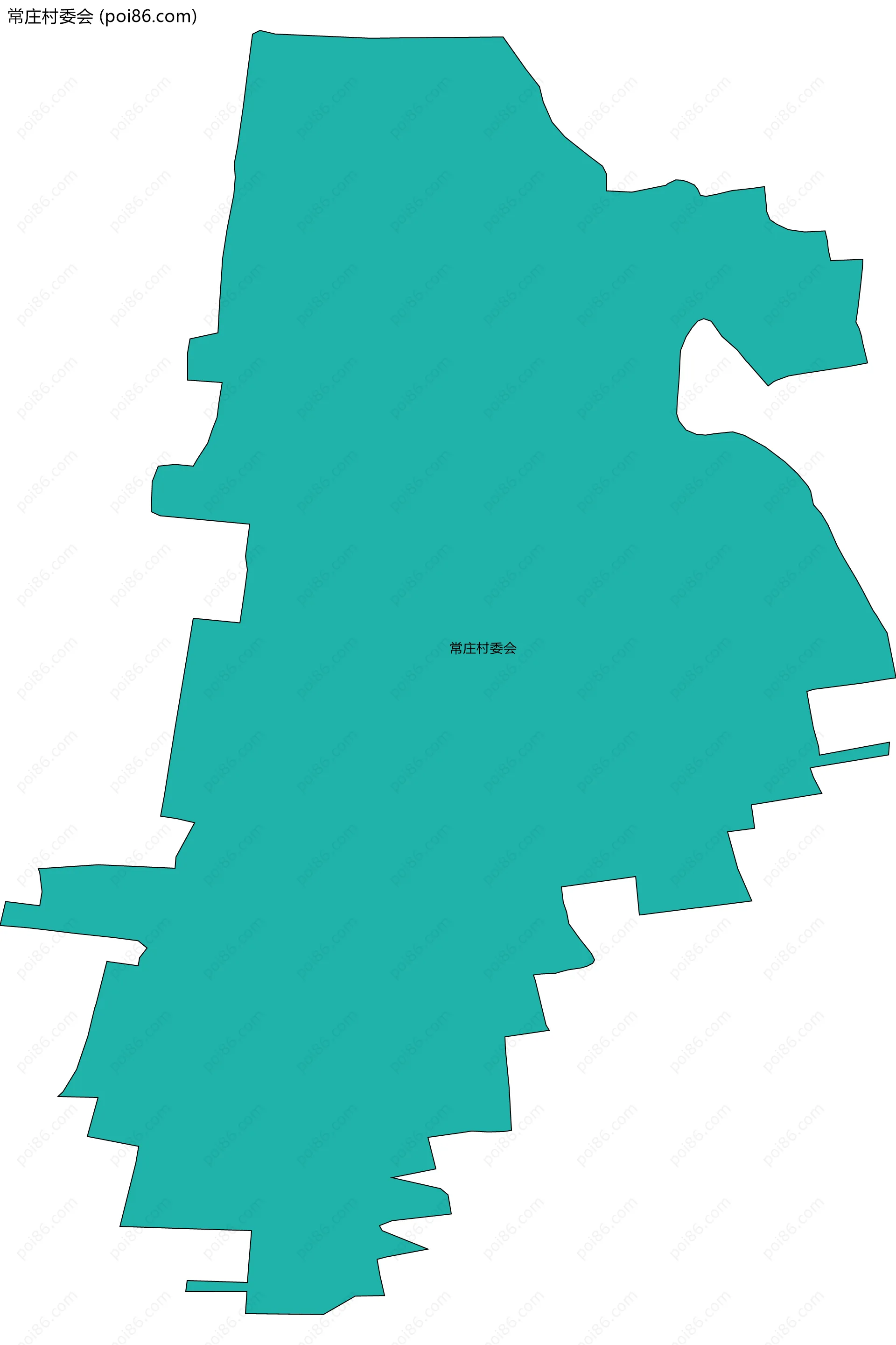 常庄村委会边界地图