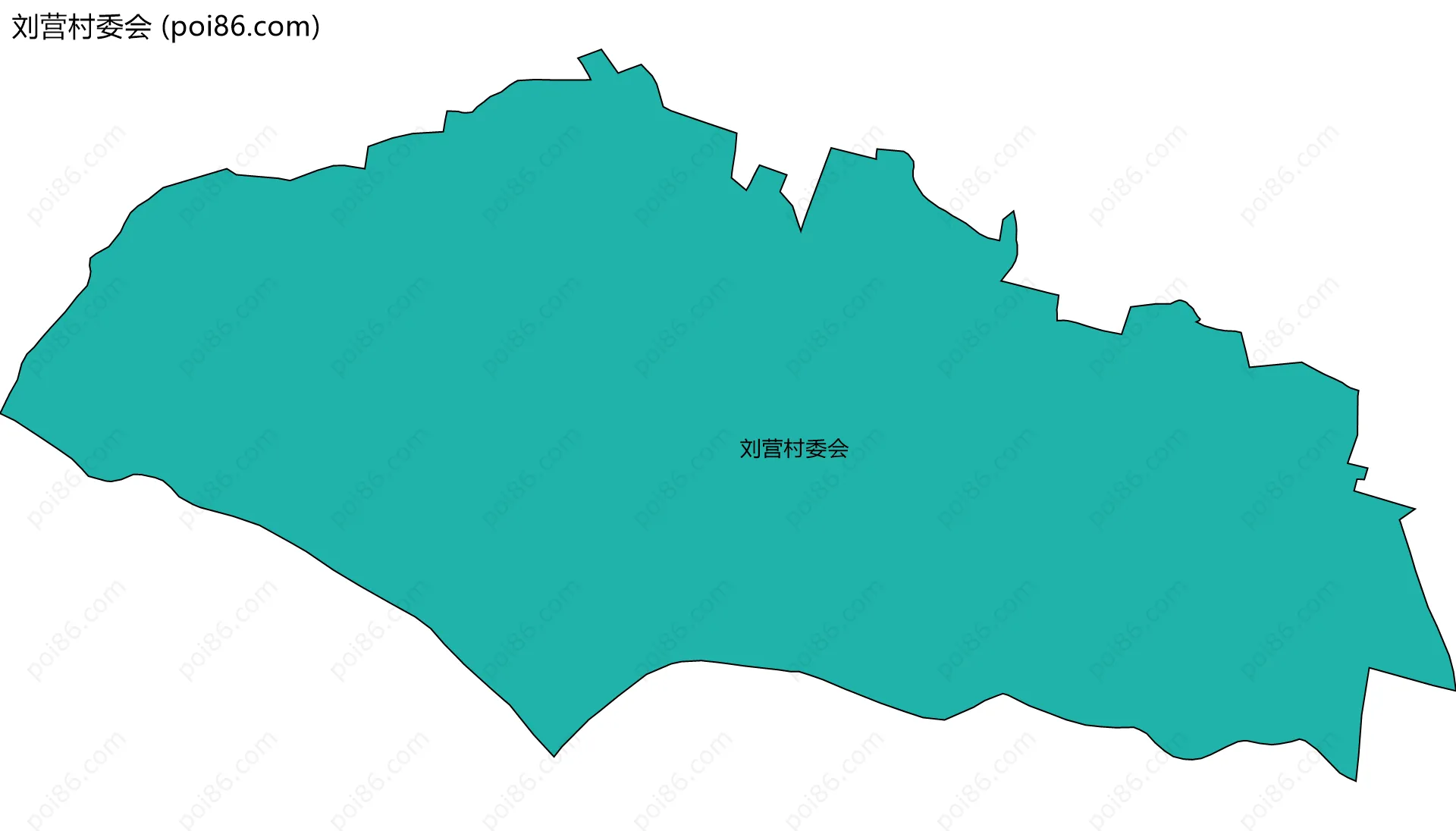 刘营村委会边界地图