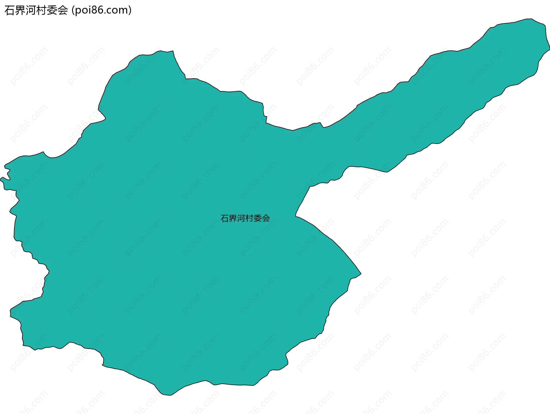石界河村委会边界地图