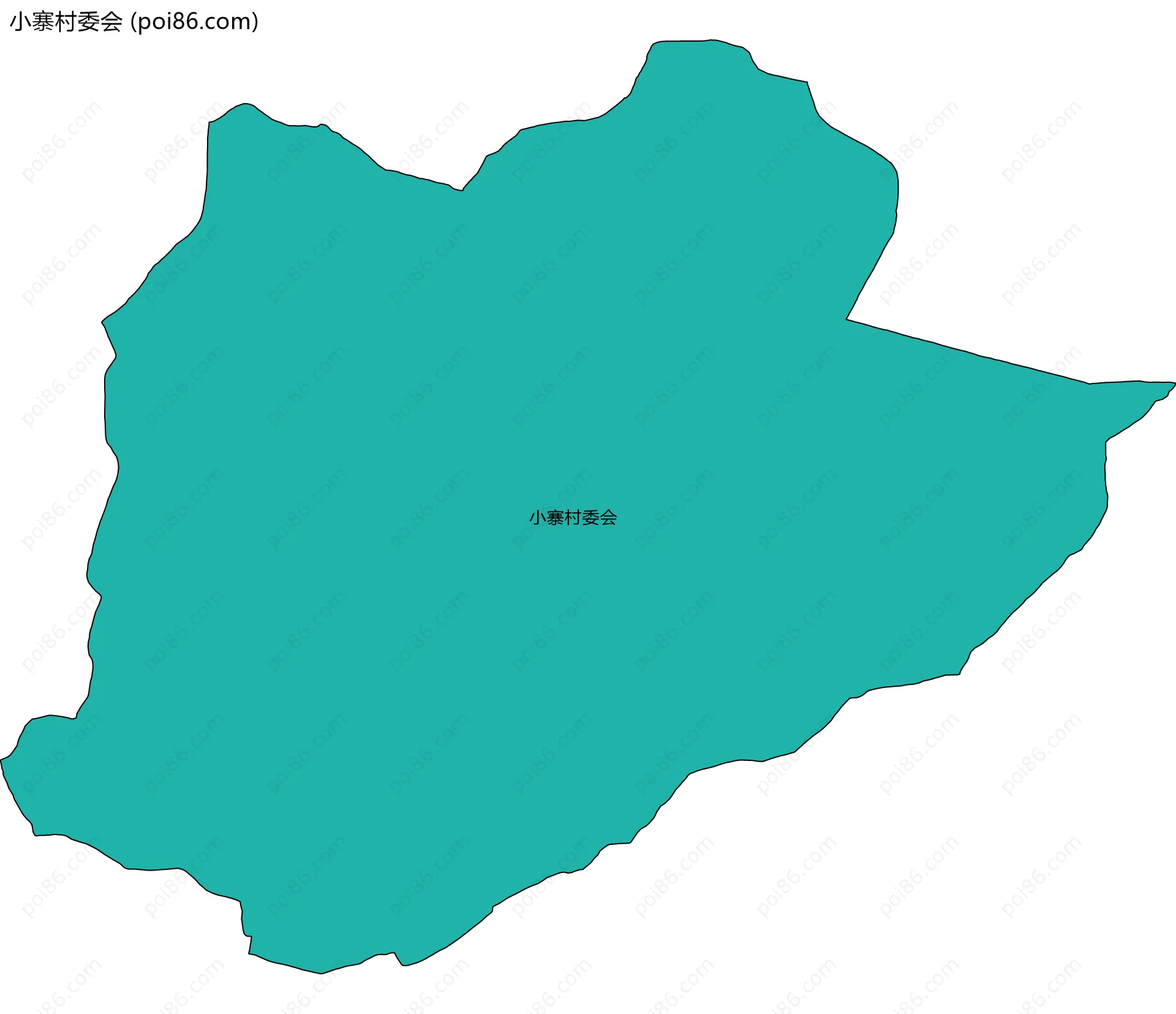 小寨村委会边界地图
