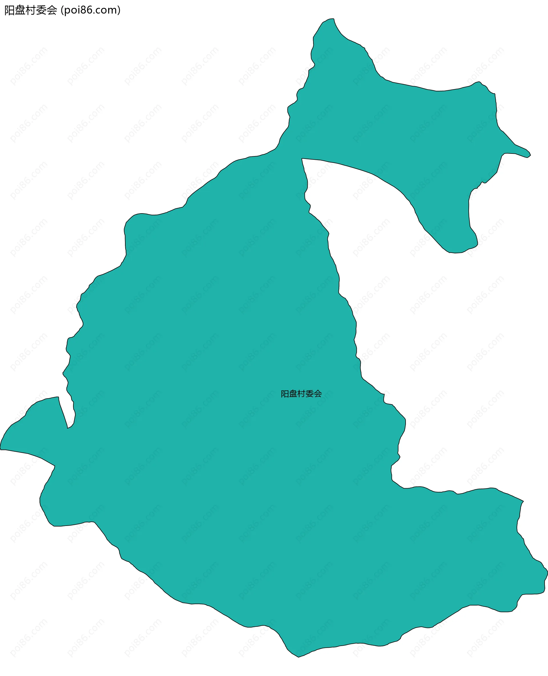 阳盘村委会边界地图