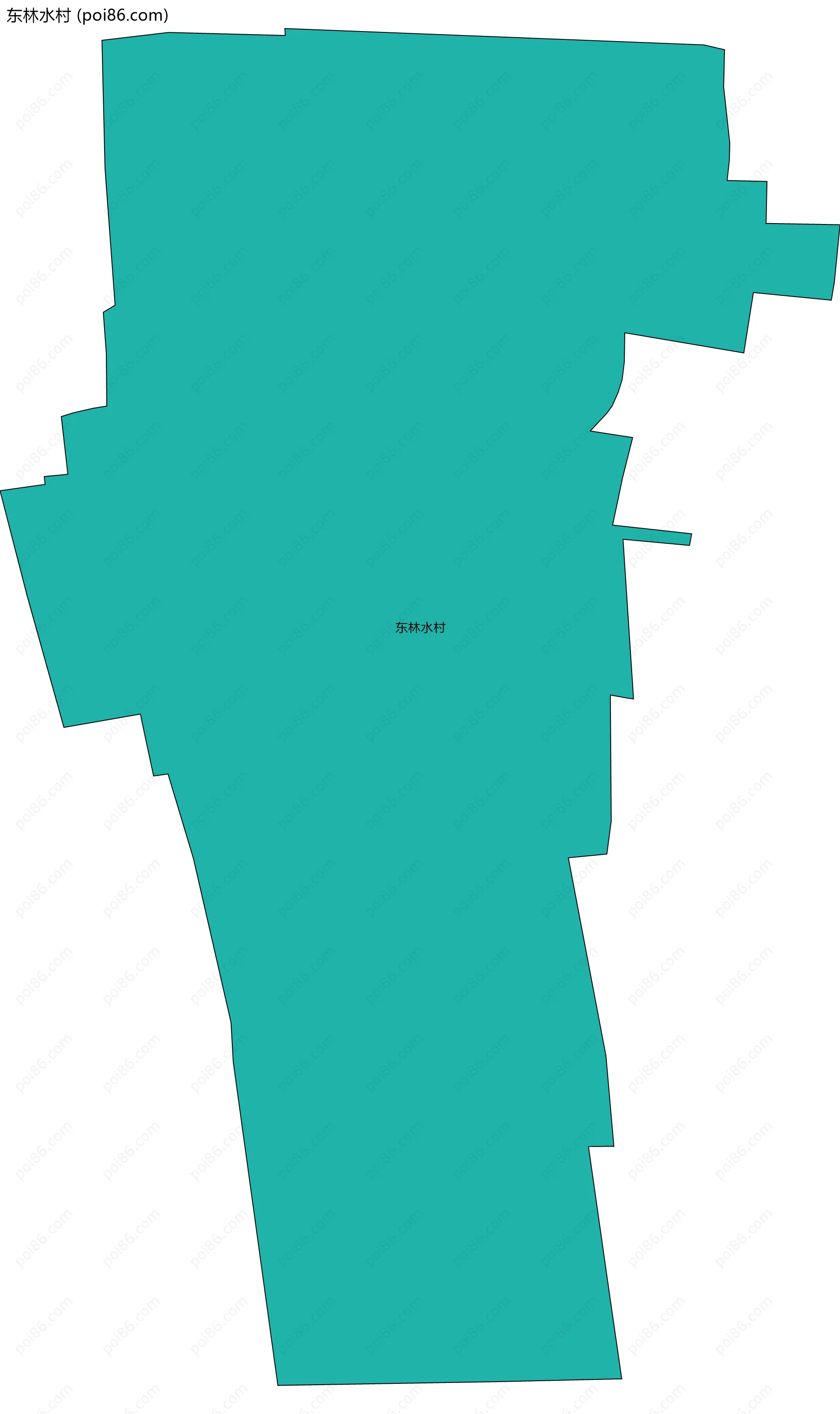 东林水村边界地图