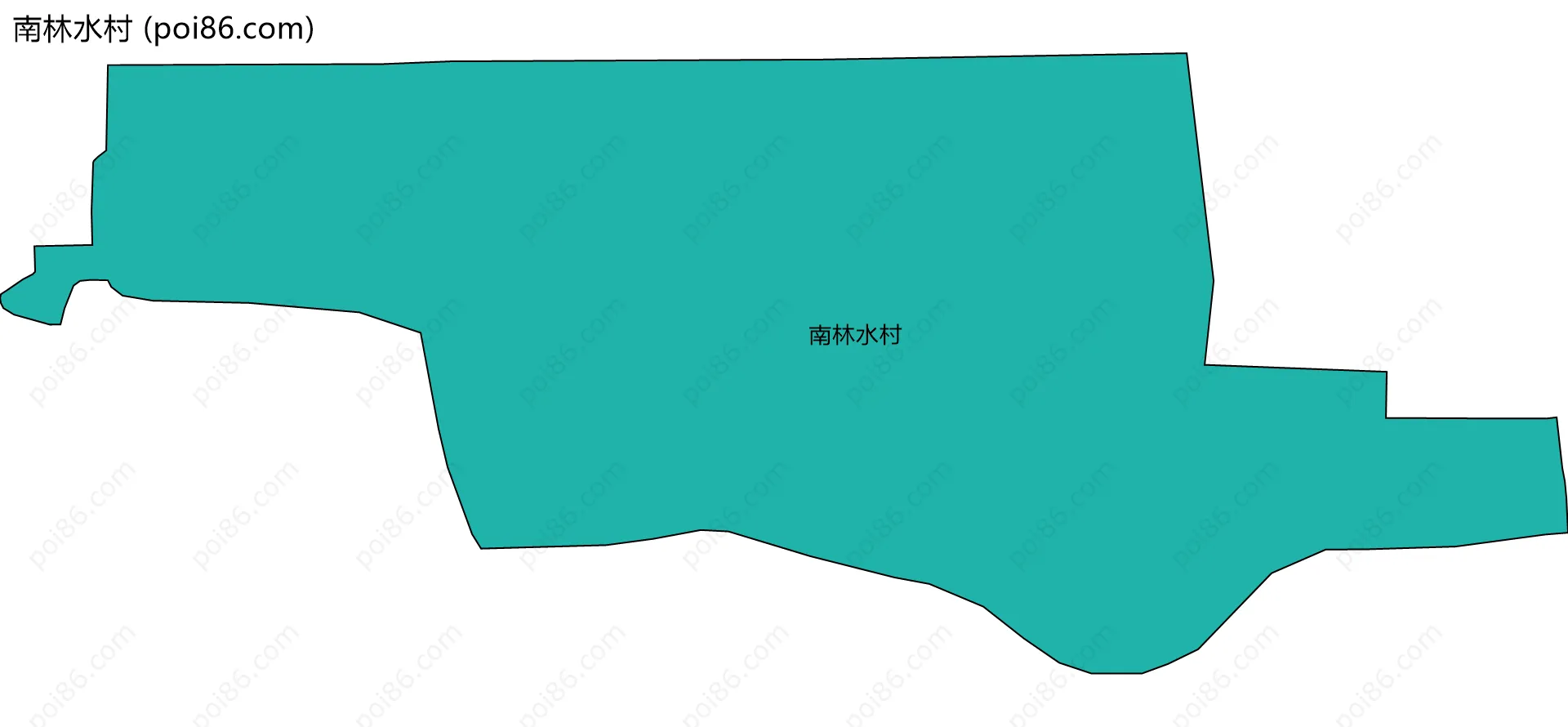 南林水村边界地图