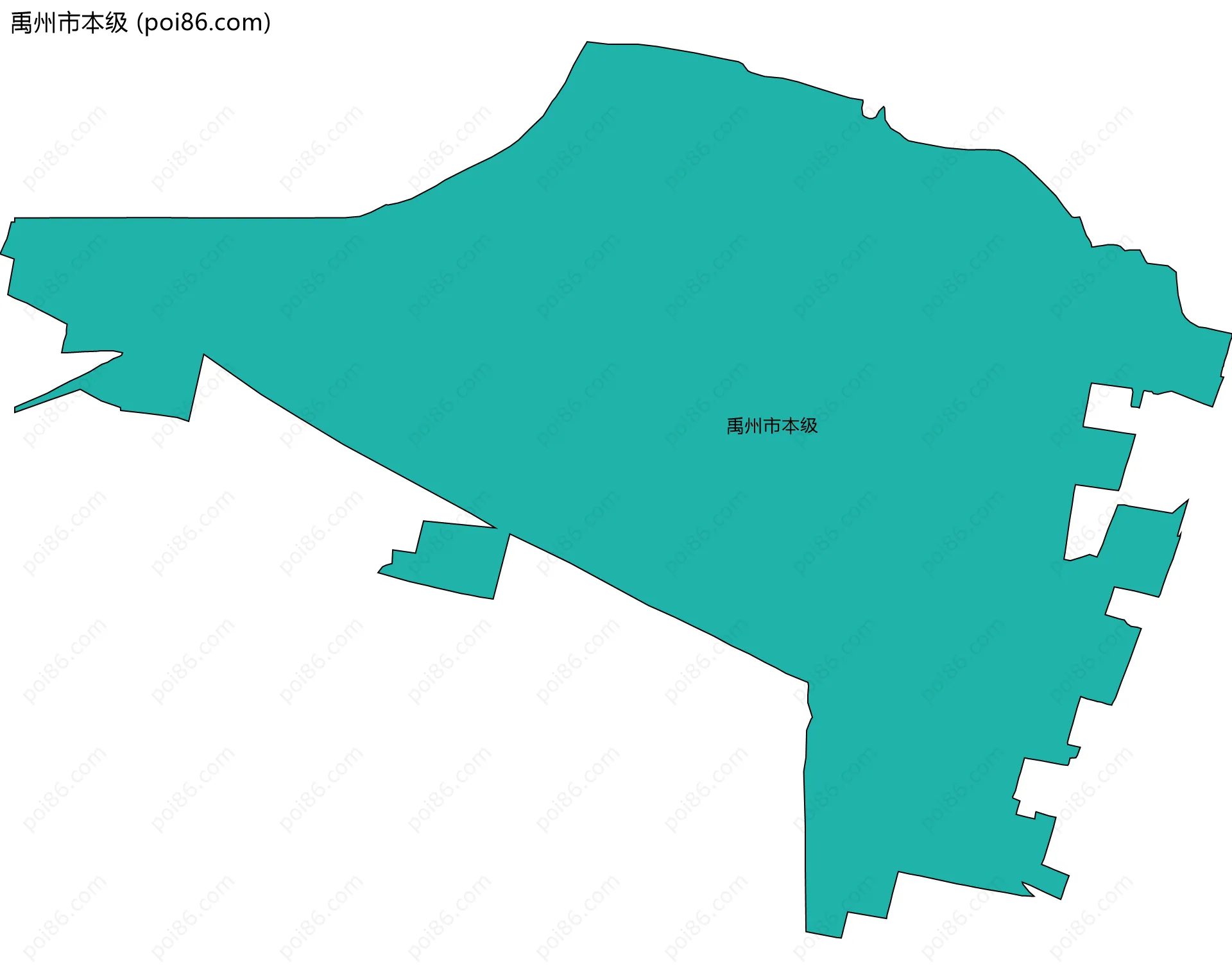 禹州市本级边界地图(五级行政区划)