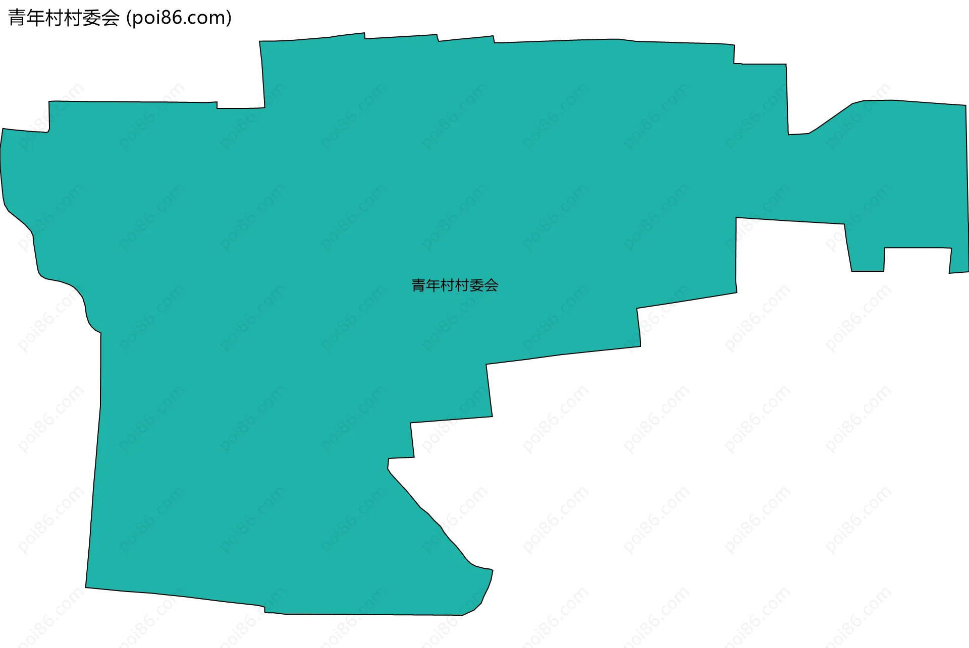 青年村村委会边界地图