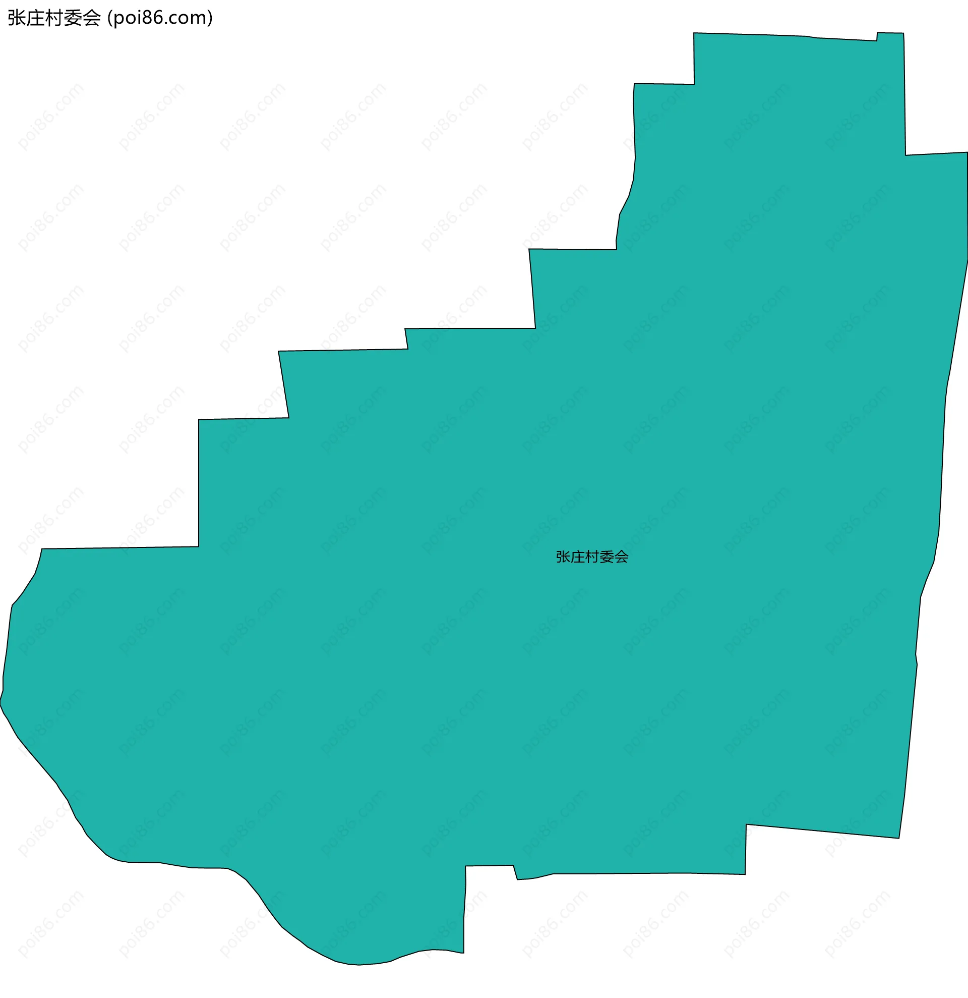 张庄村委会边界地图