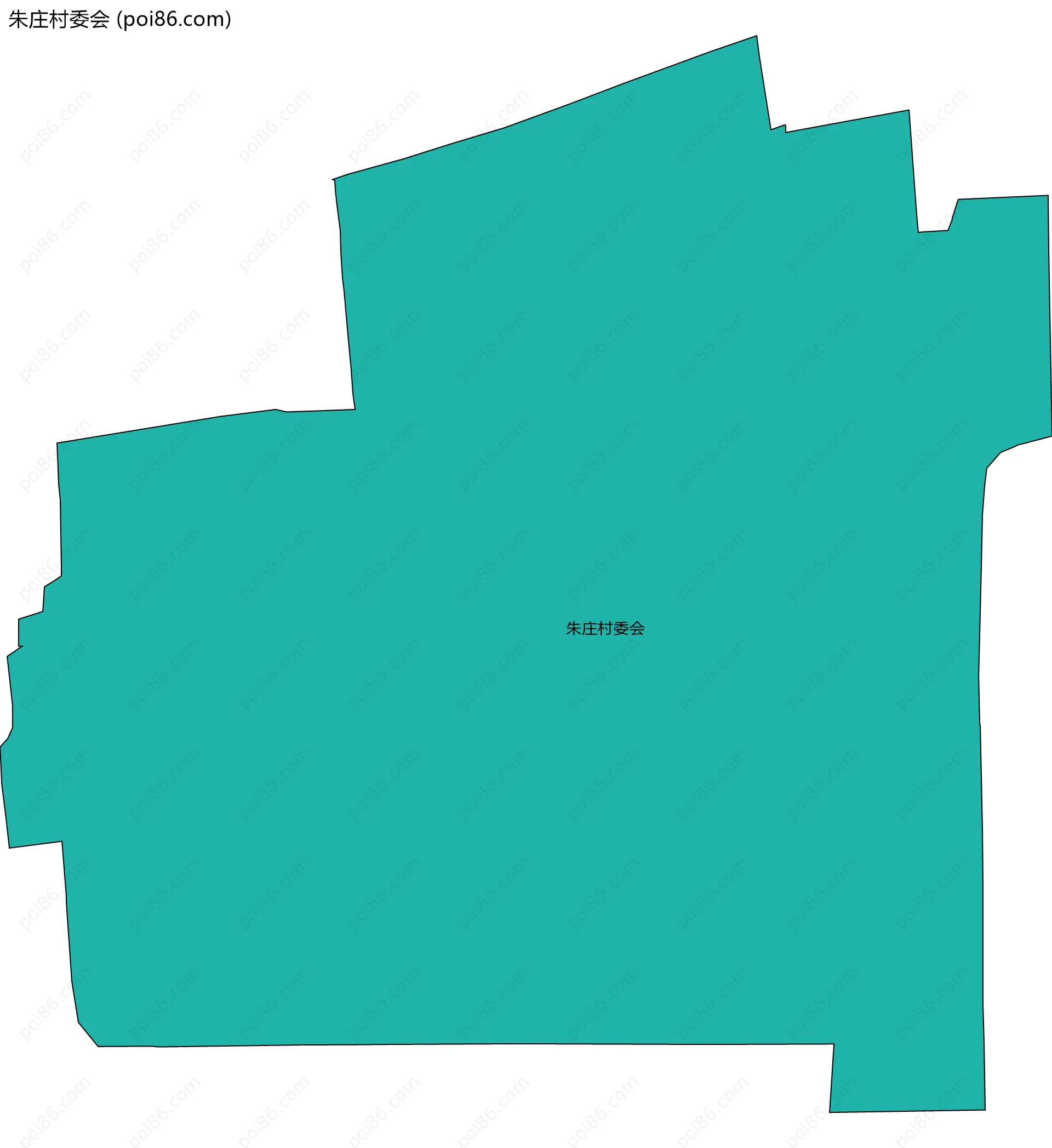 朱庄村委会边界地图