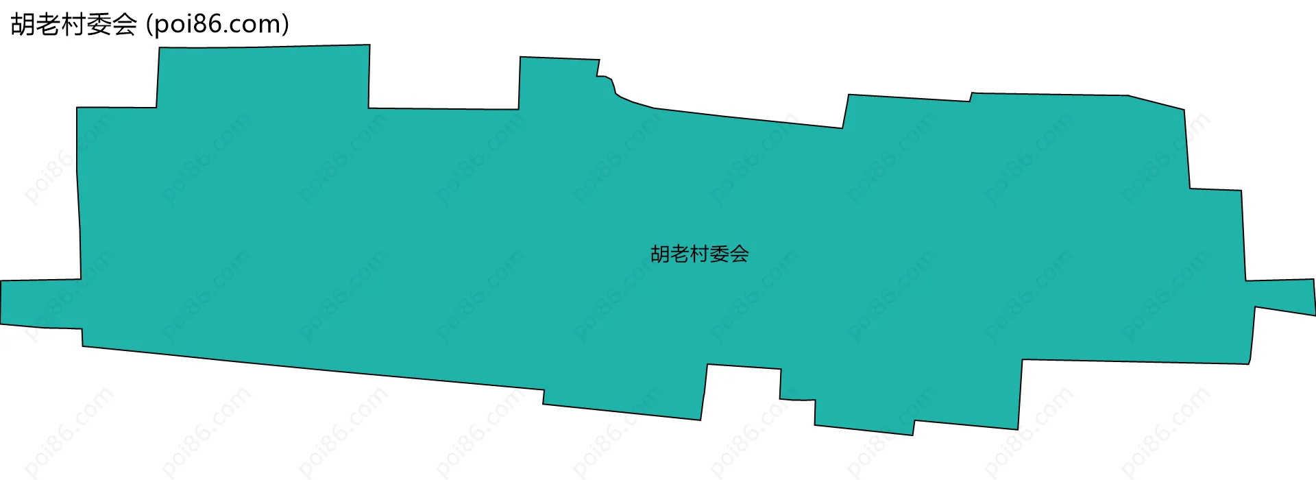 胡老村委会边界地图