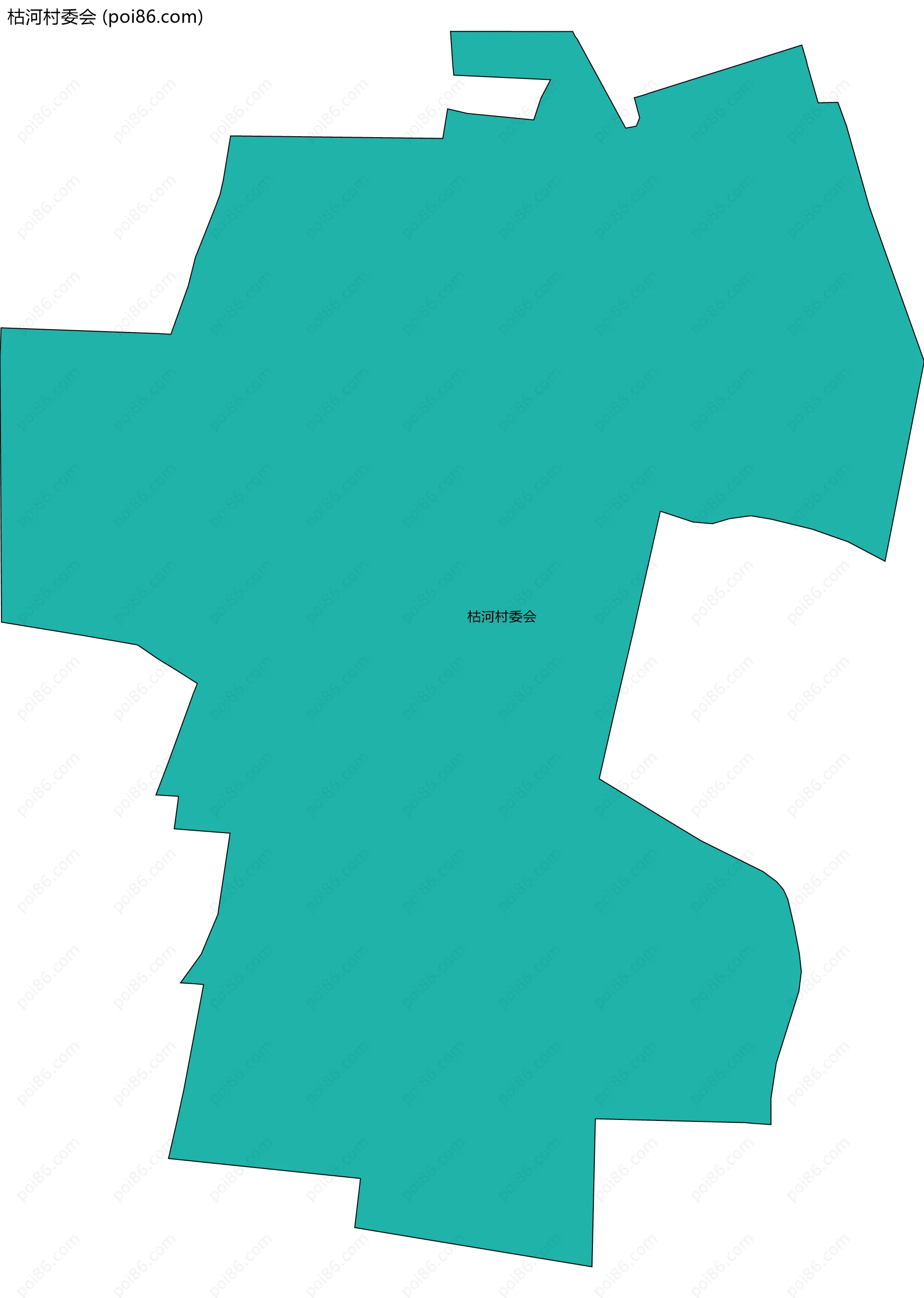 枯河村委会边界地图