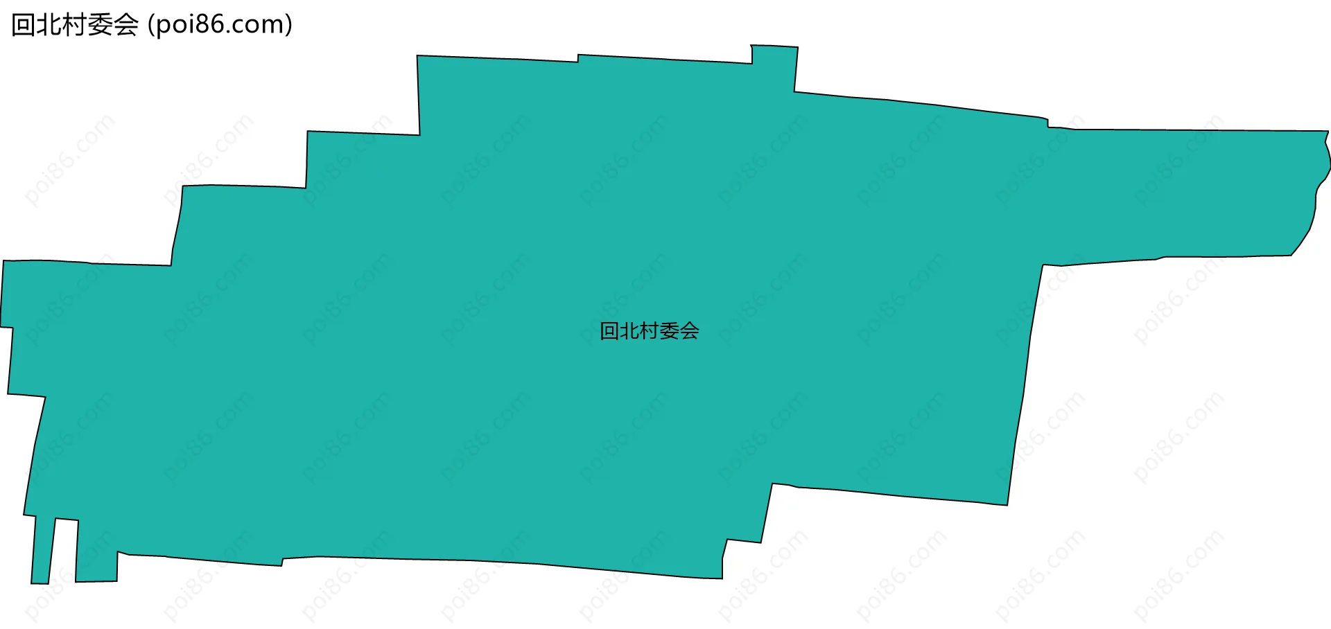 回北村委会边界地图