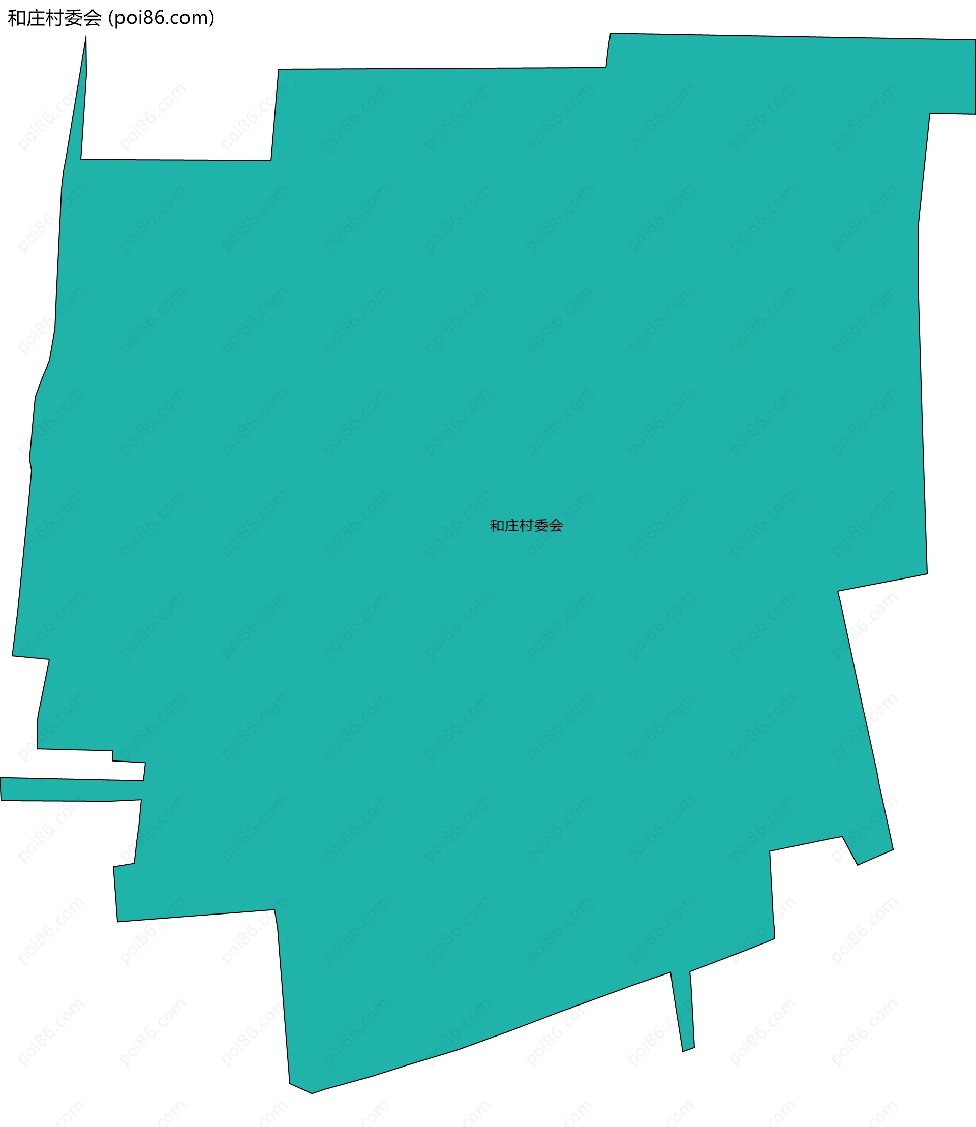 和庄村委会边界地图
