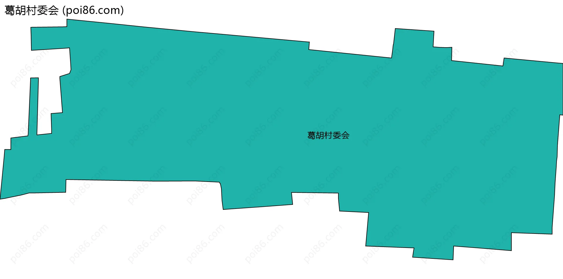 葛胡村委会边界地图