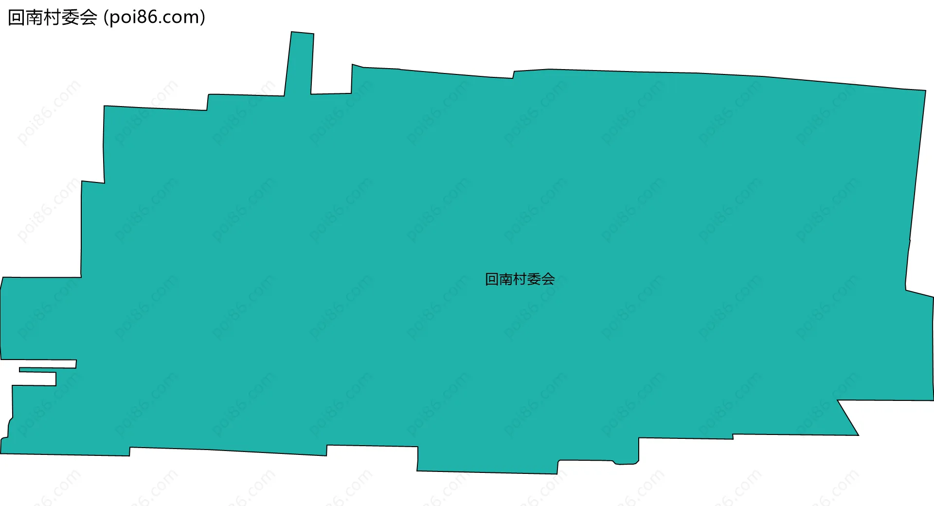 回南村委会边界地图