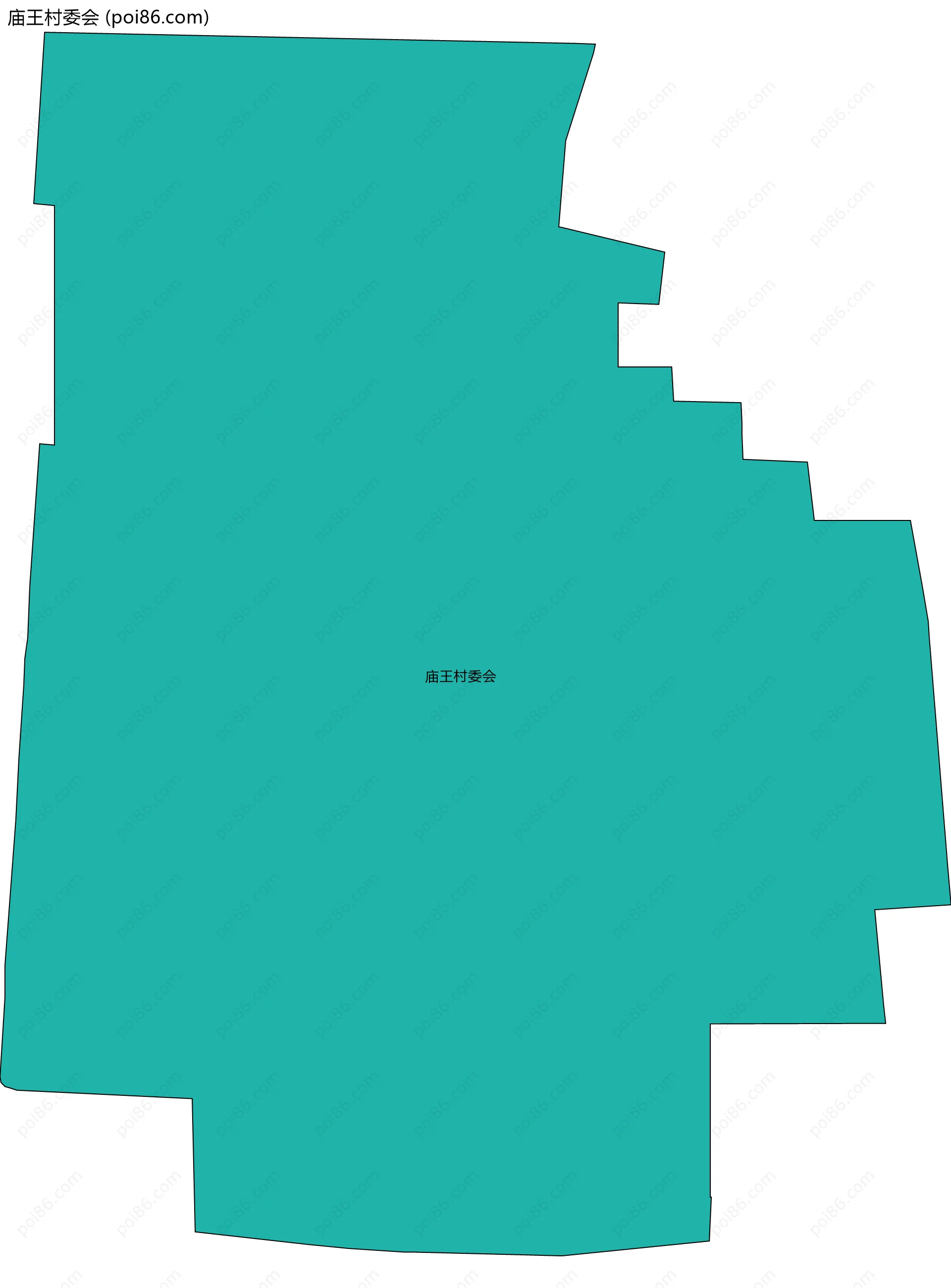 庙王村委会边界地图