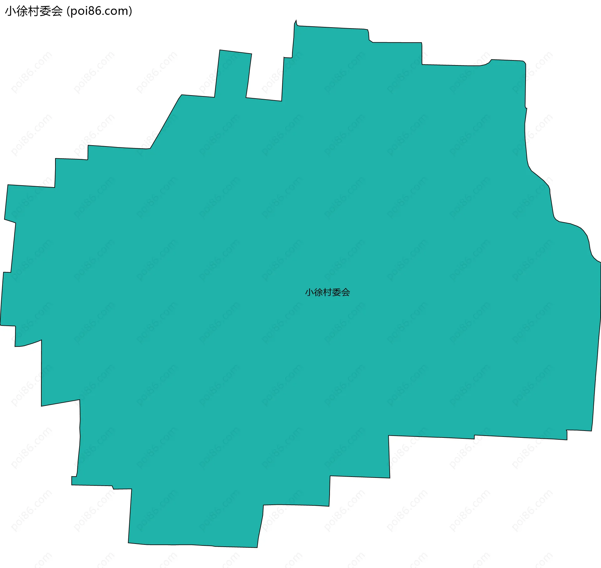 小徐村委会边界地图