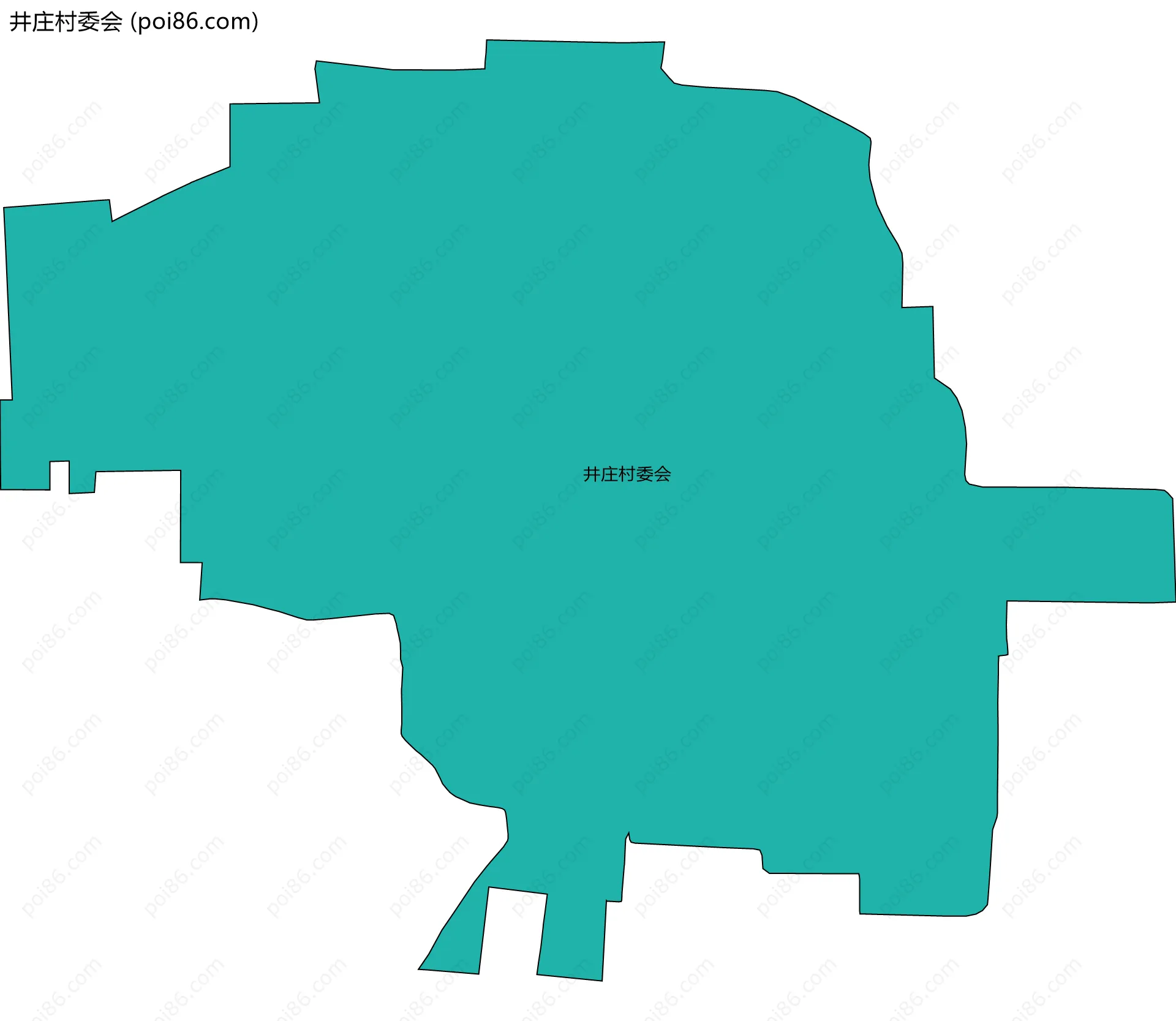 井庄村委会边界地图