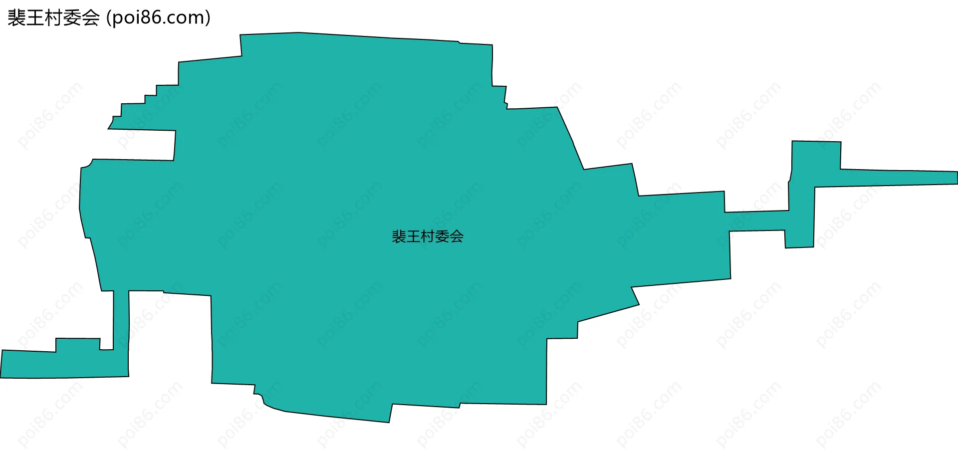 裴王村委会边界地图