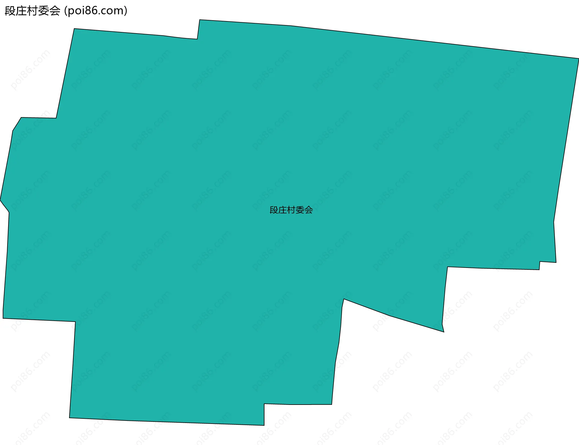 段庄村委会边界地图
