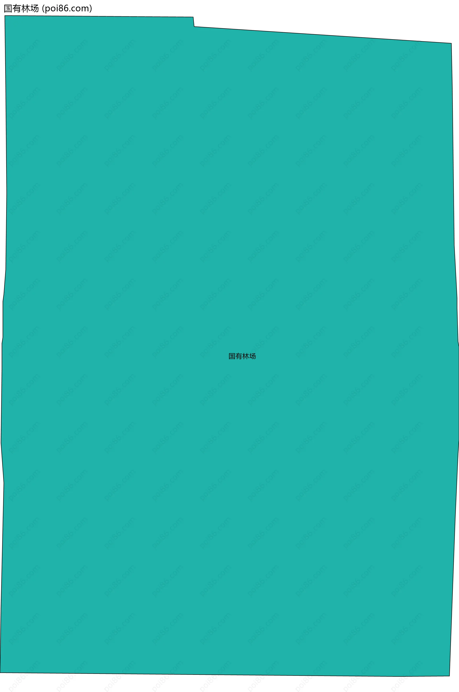 国有林场边界地图