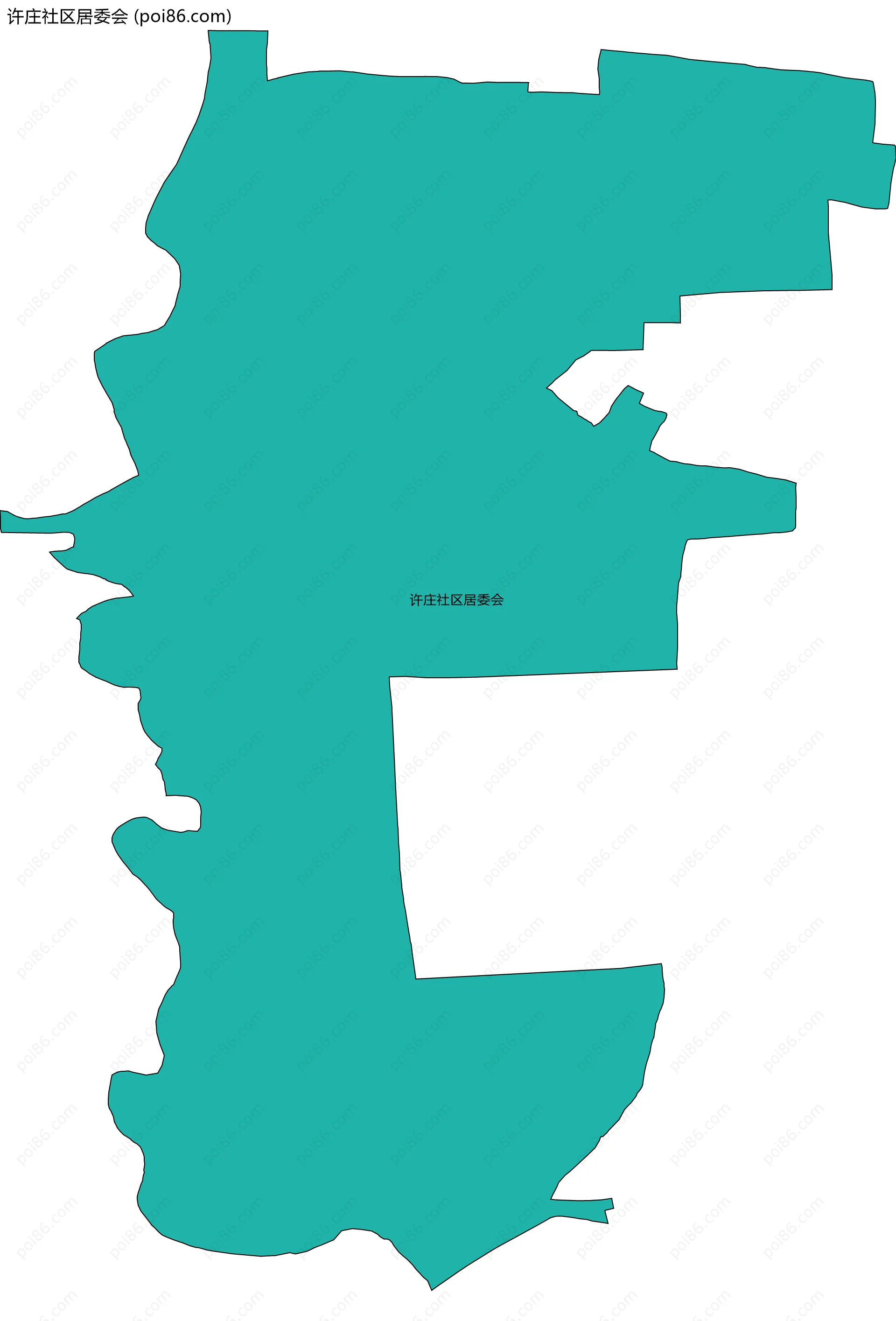 许庄社区居委会边界地图