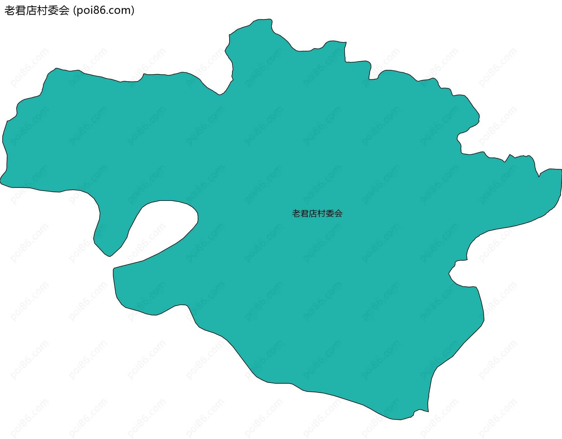 老君店村委会边界地图