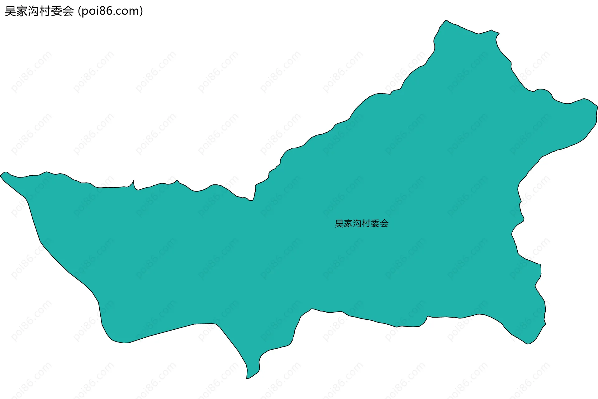 吴家沟村委会边界地图