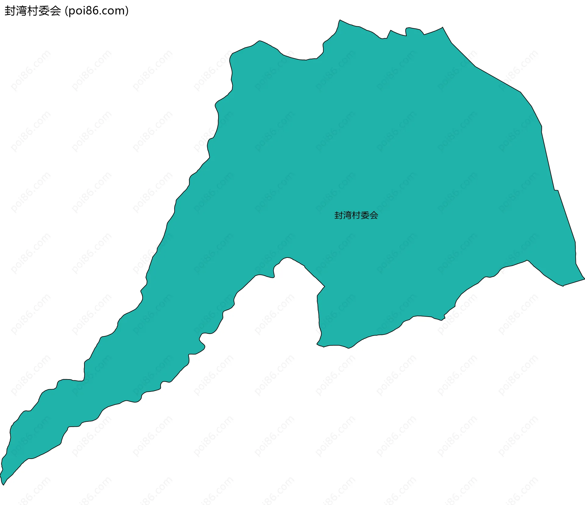 封湾村委会边界地图