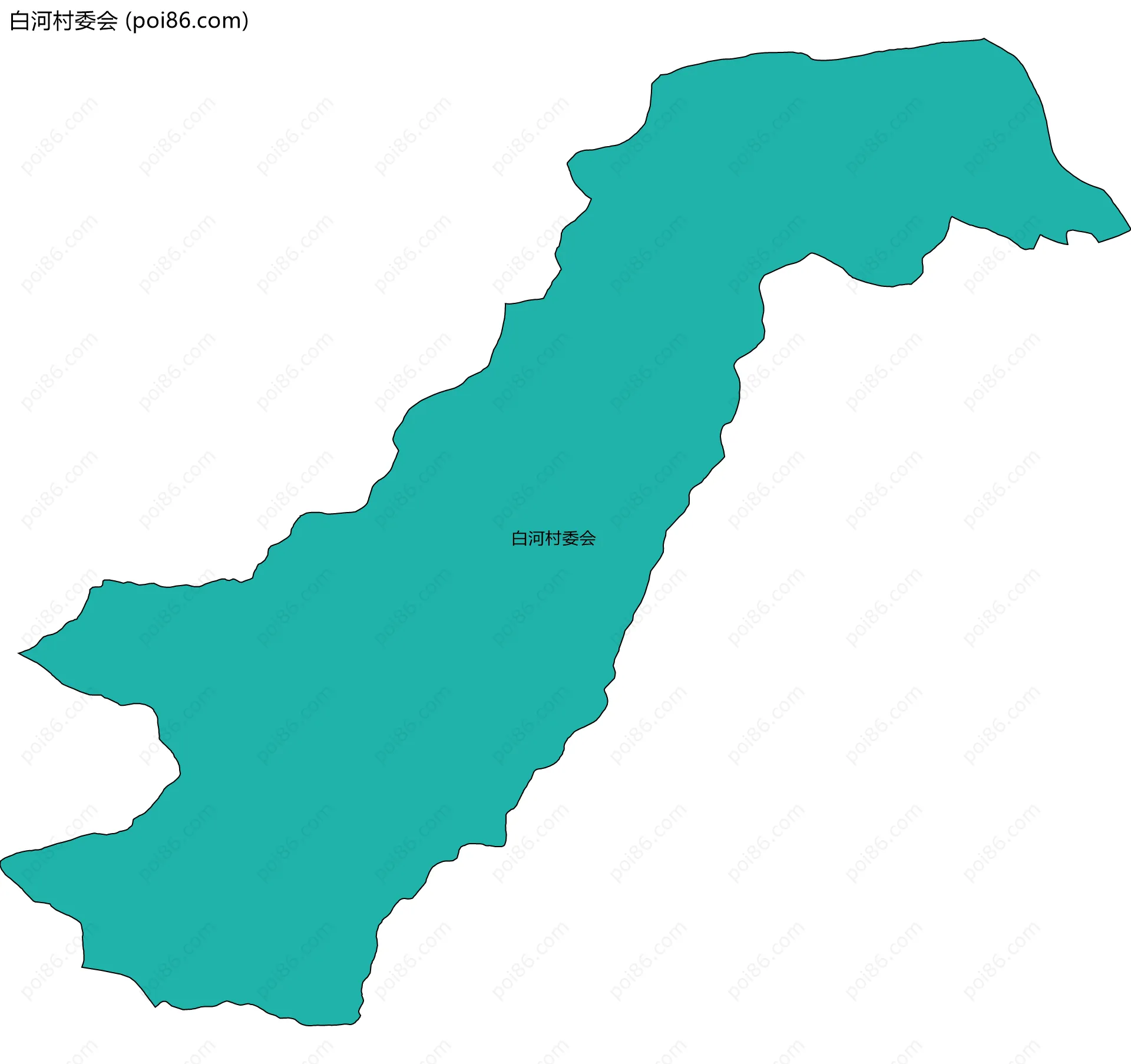 白河村委会边界地图