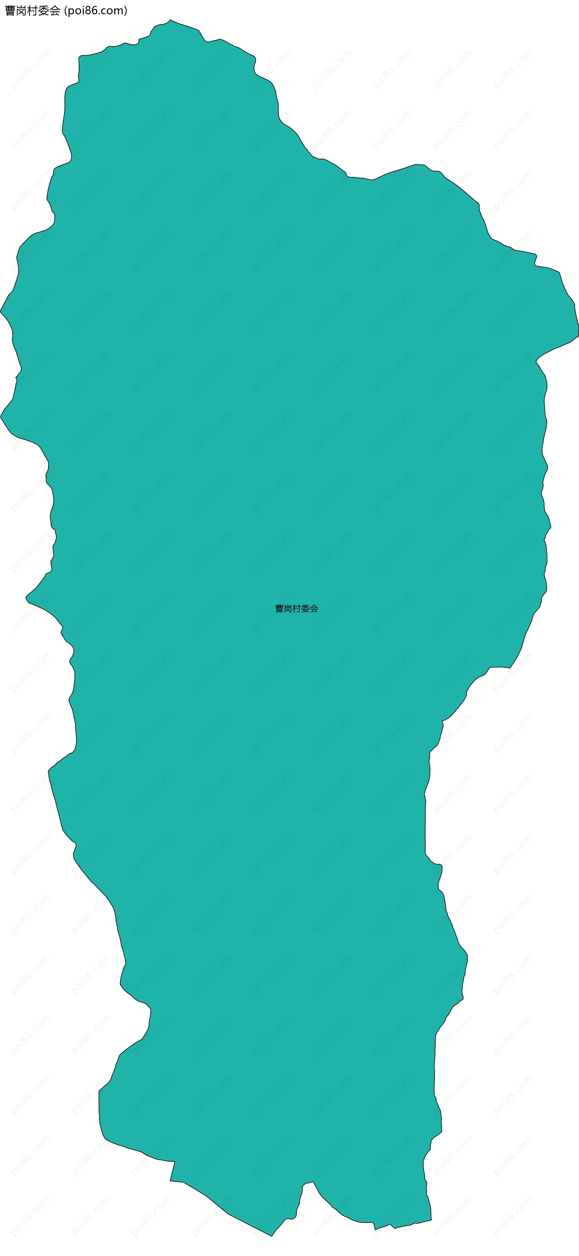 曹岗村委会边界地图