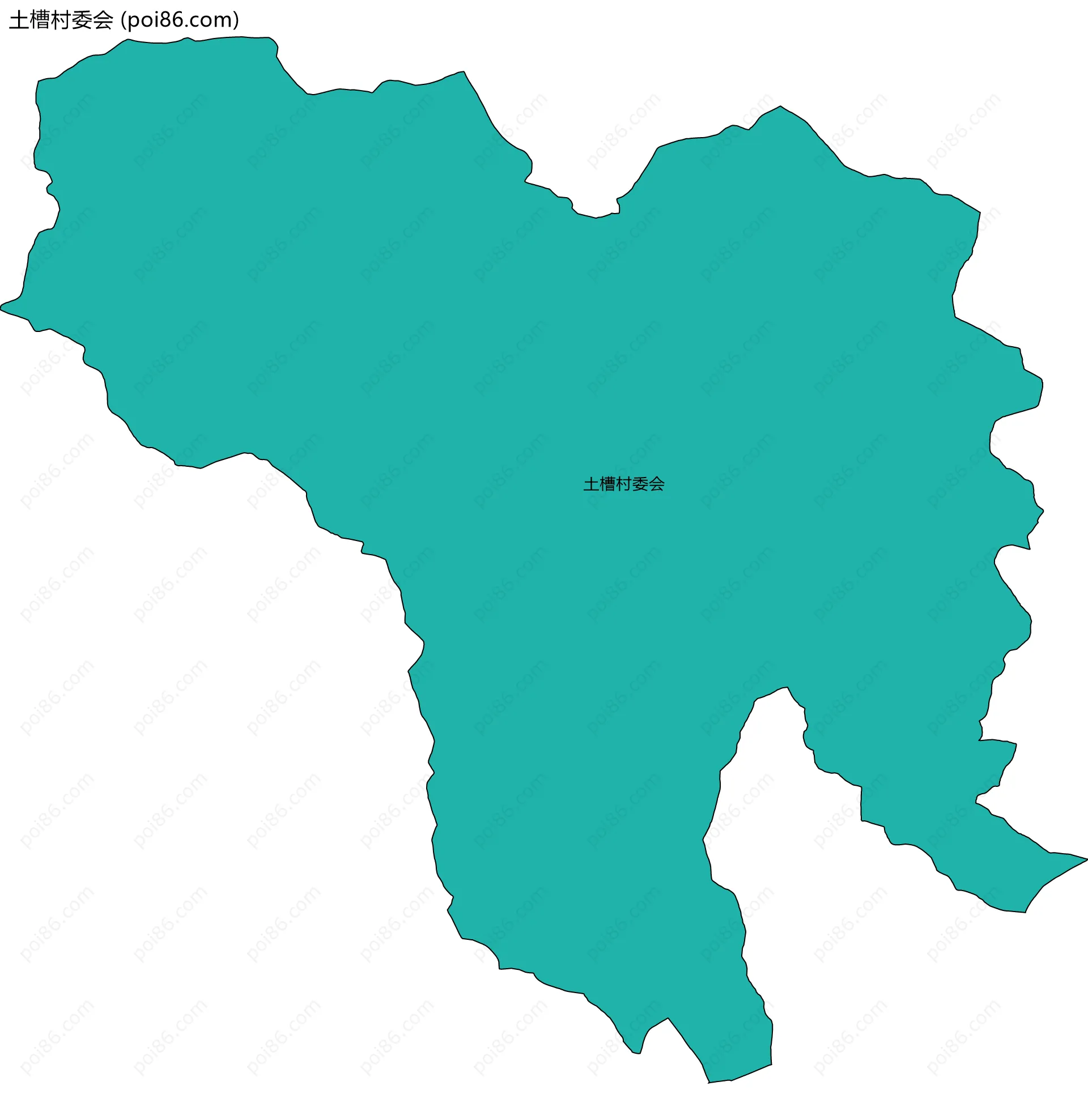 土槽村委会边界地图