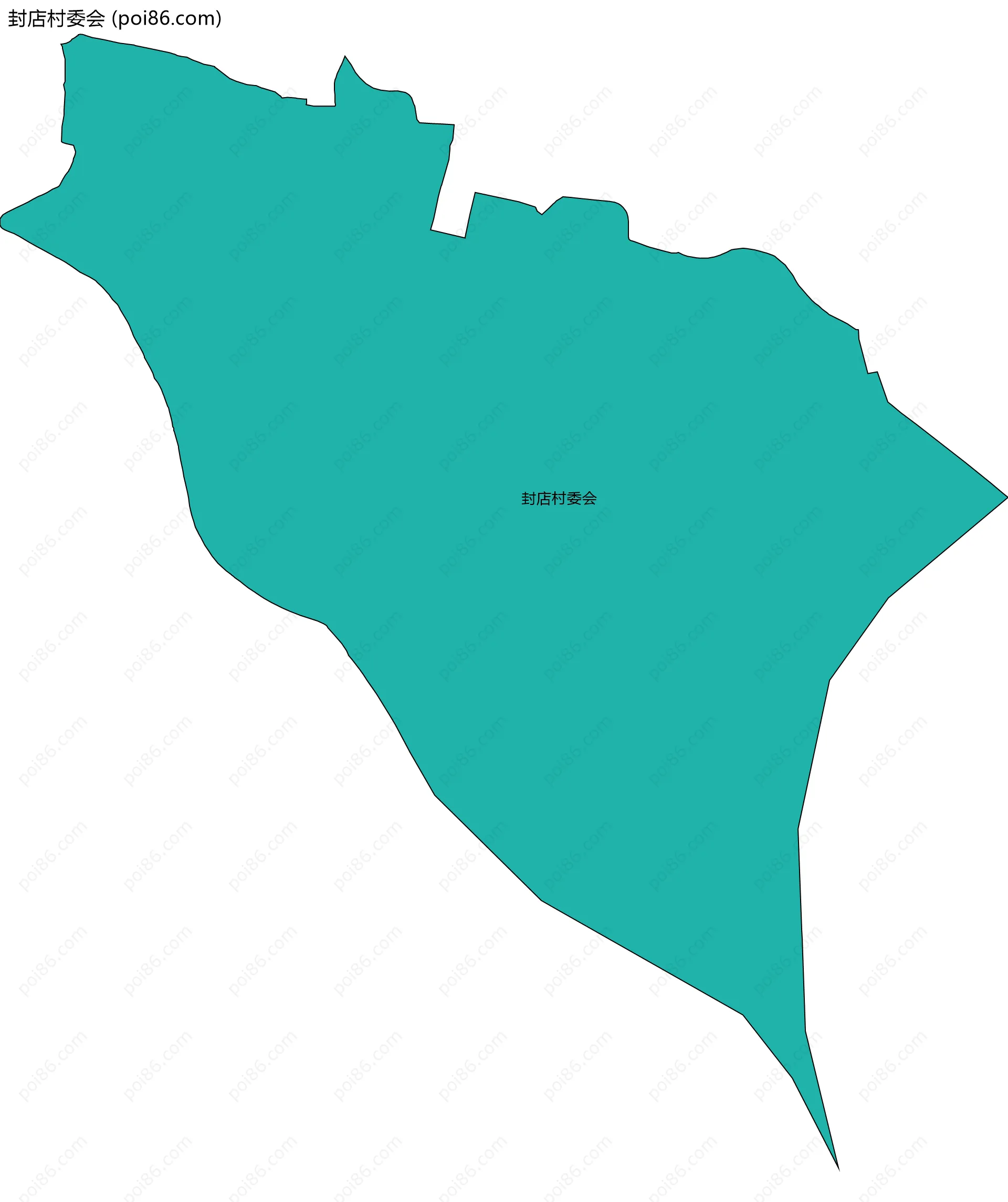 封店村委会边界地图