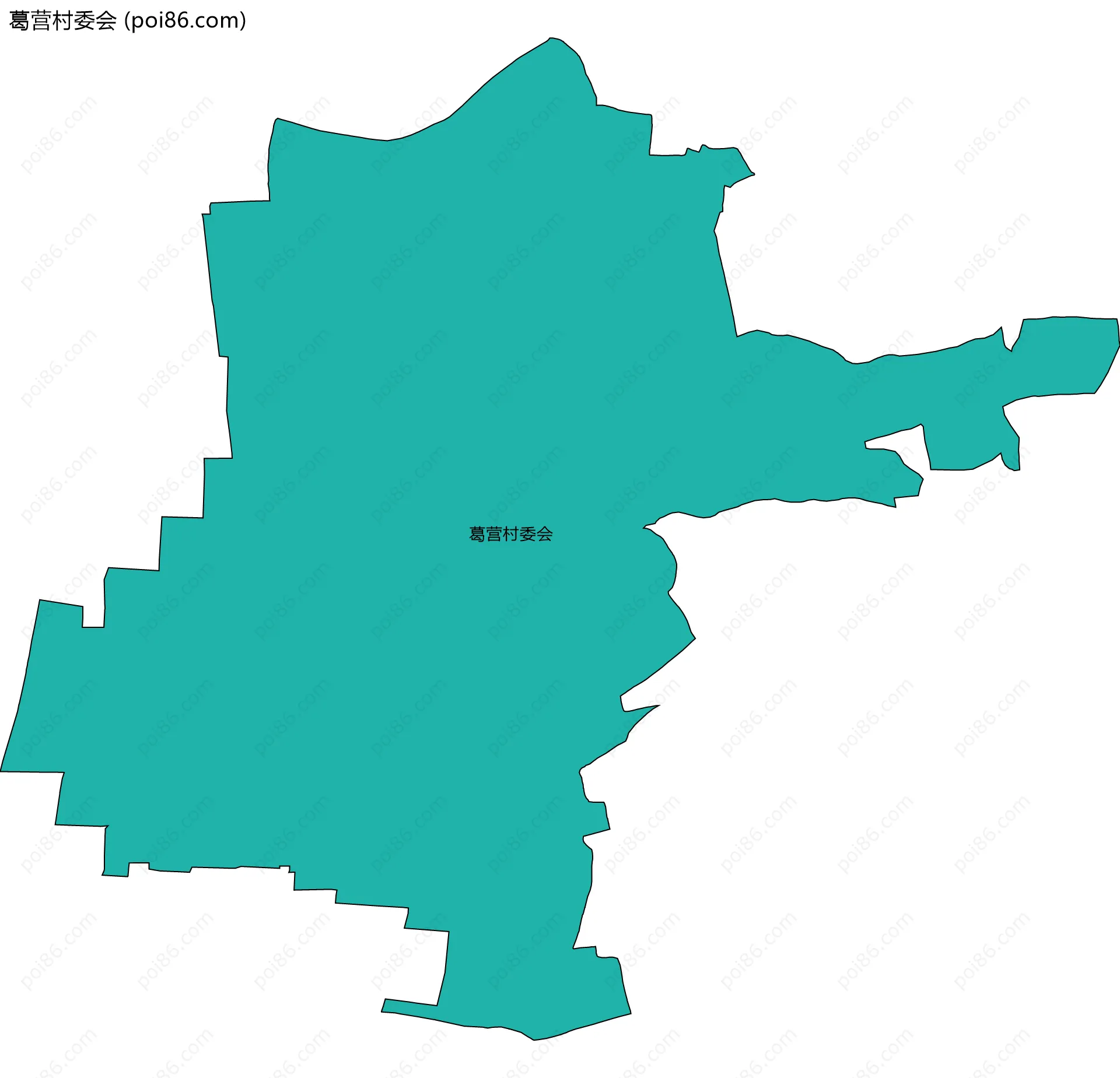 葛营村委会边界地图