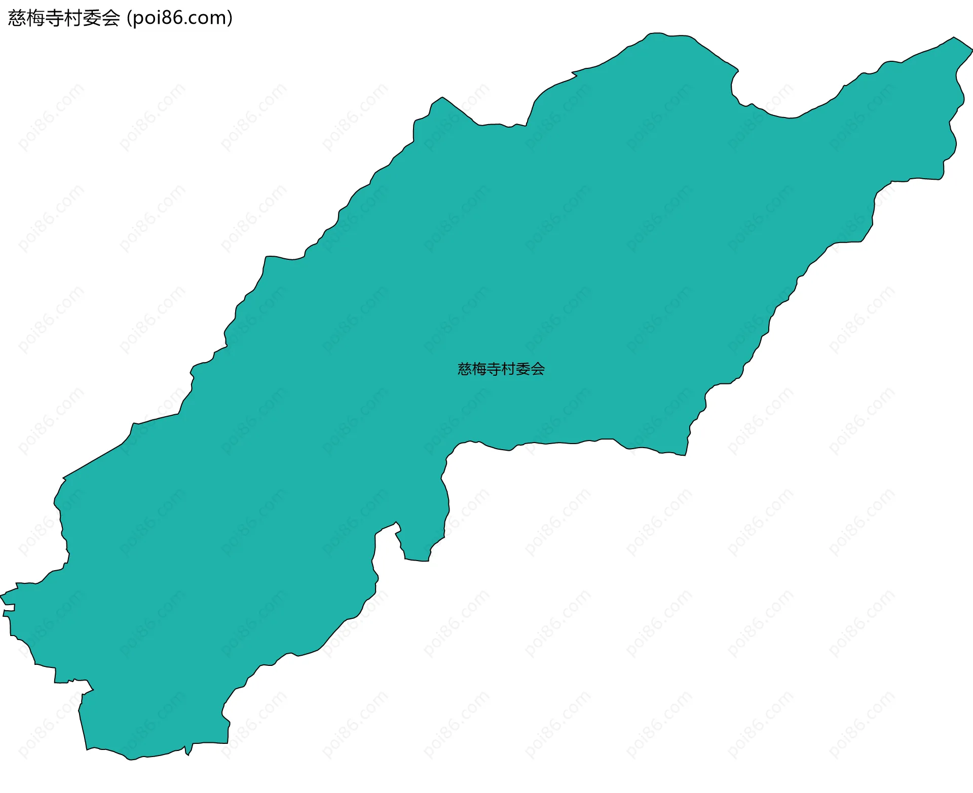 慈梅寺村委会边界地图