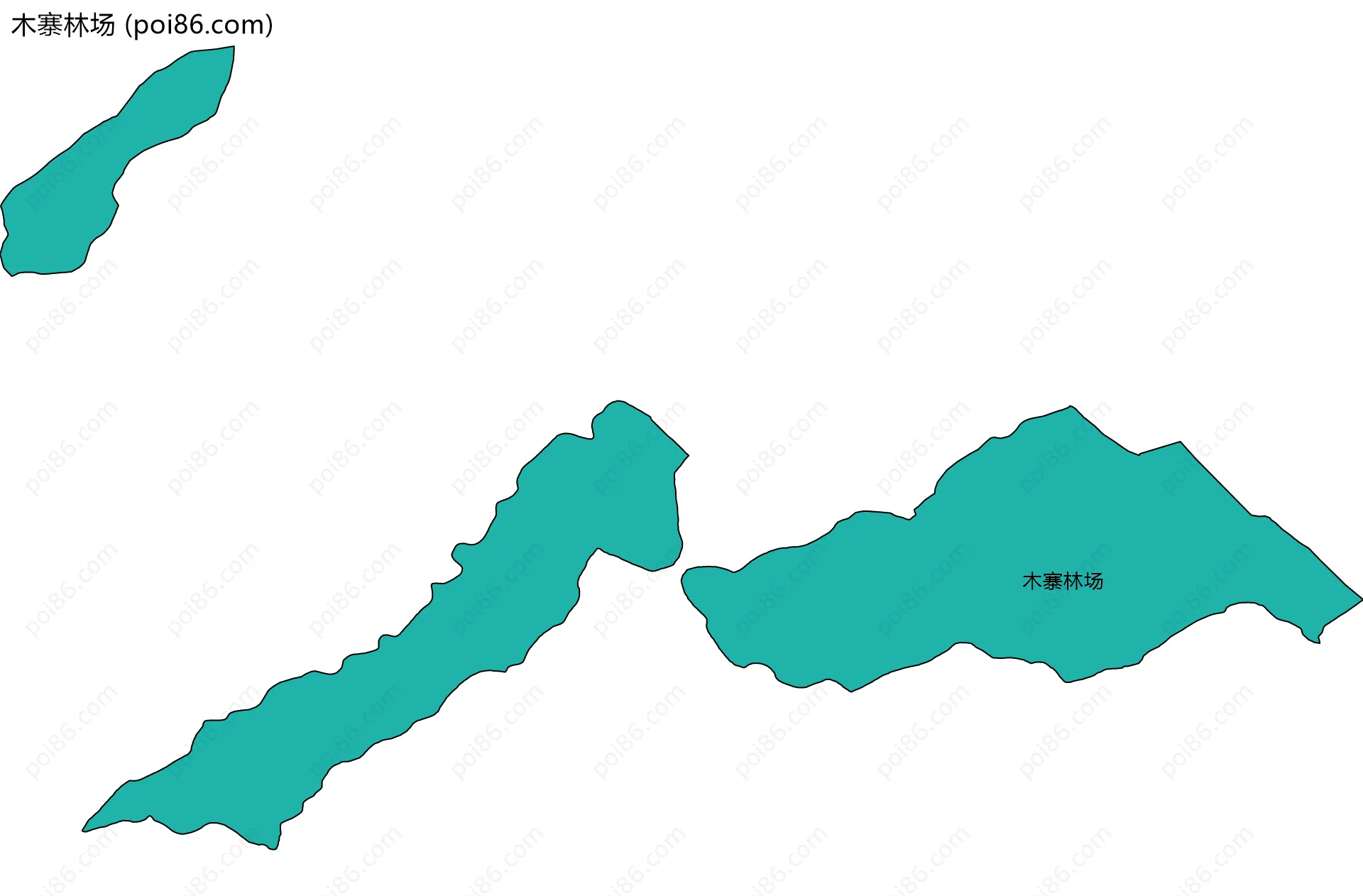 木寨林场边界地图