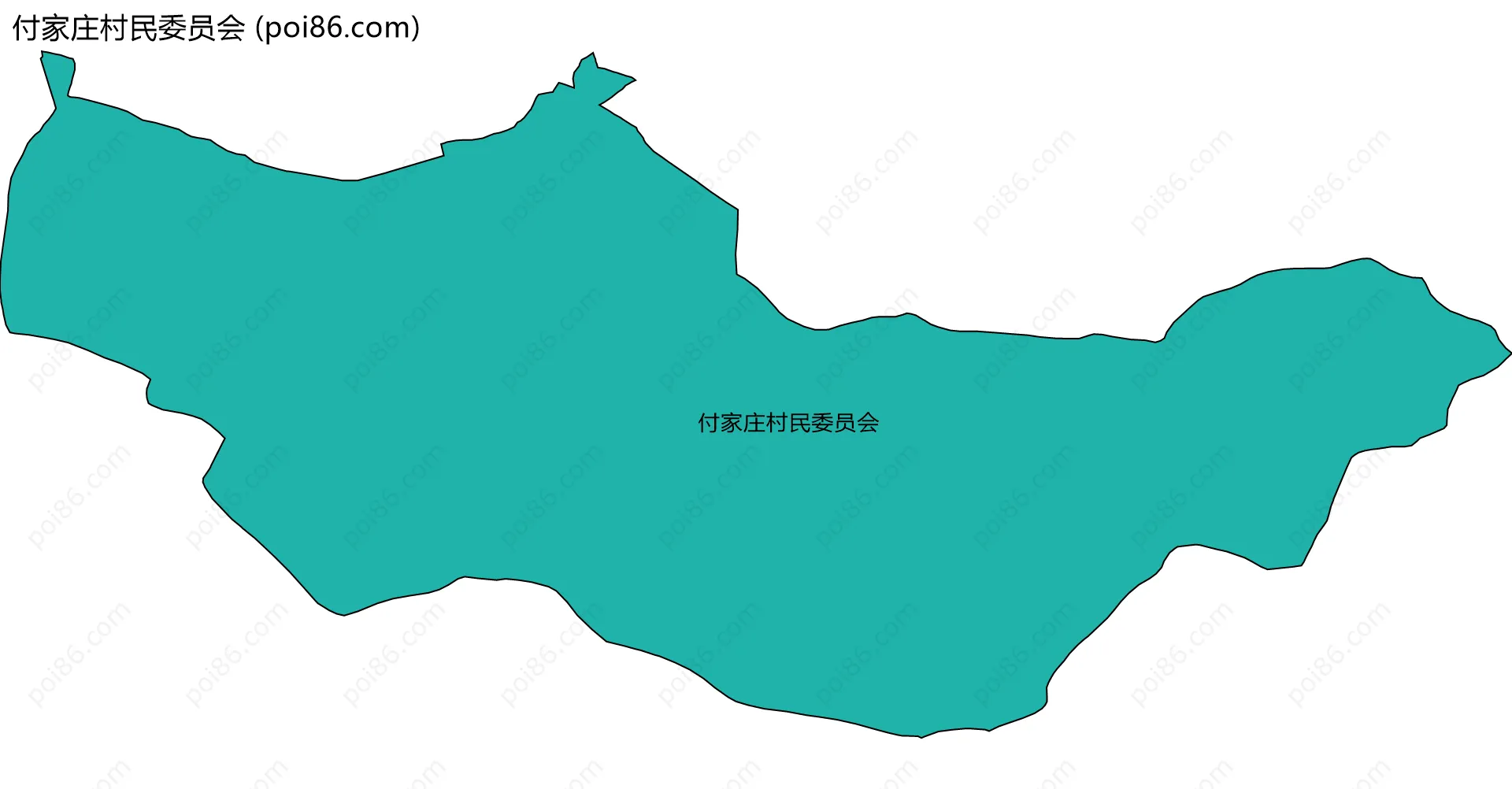 付家庄村民委员会边界地图