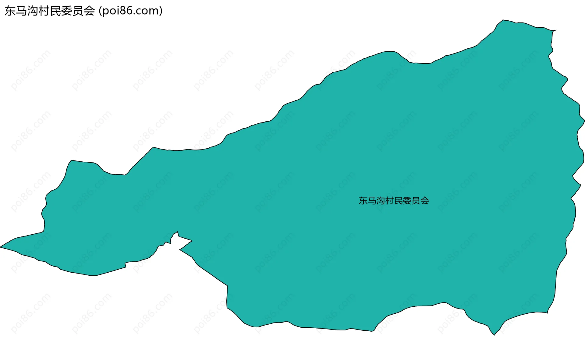 东马沟村民委员会边界地图