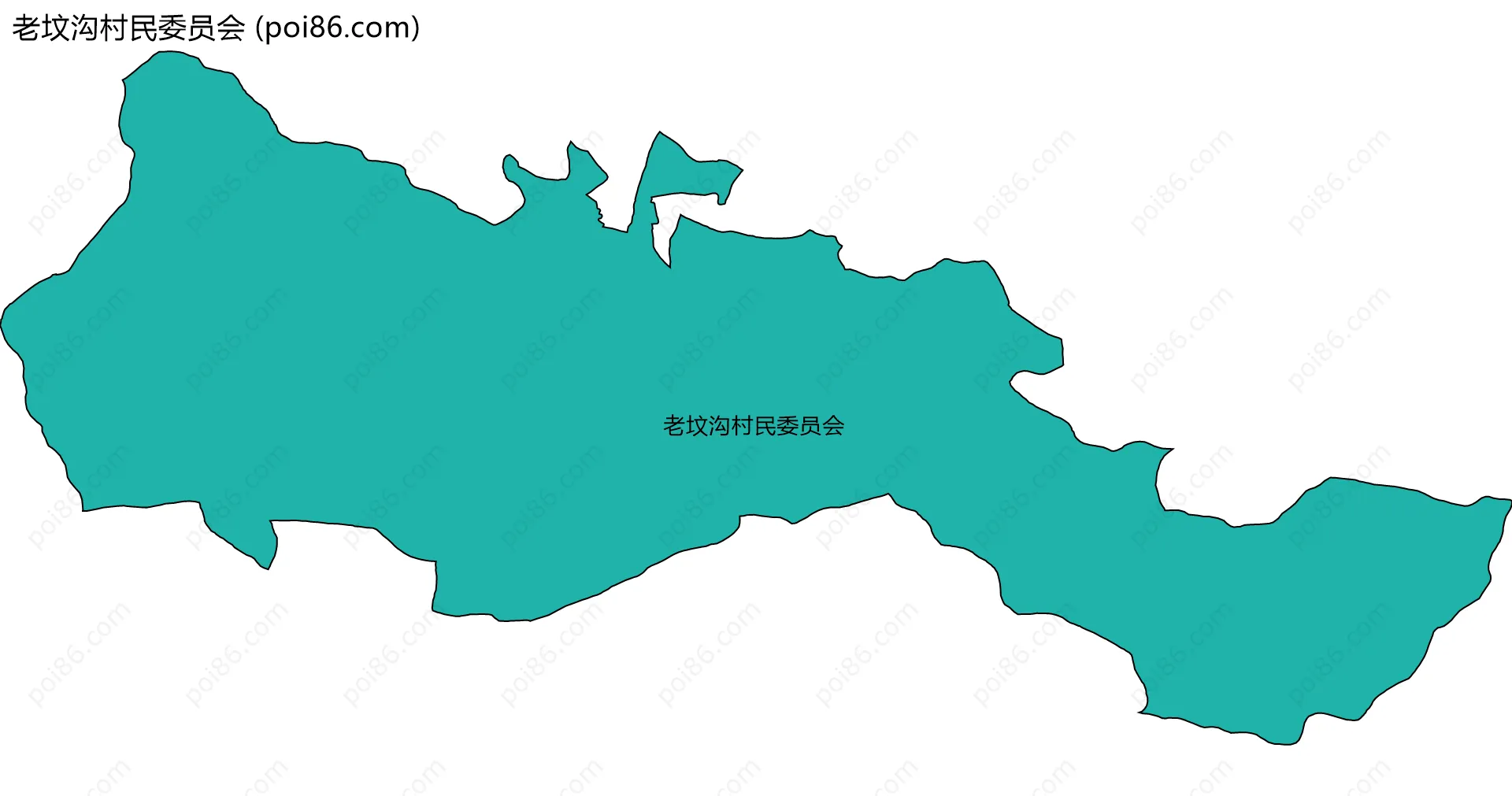 老坟沟村民委员会边界地图