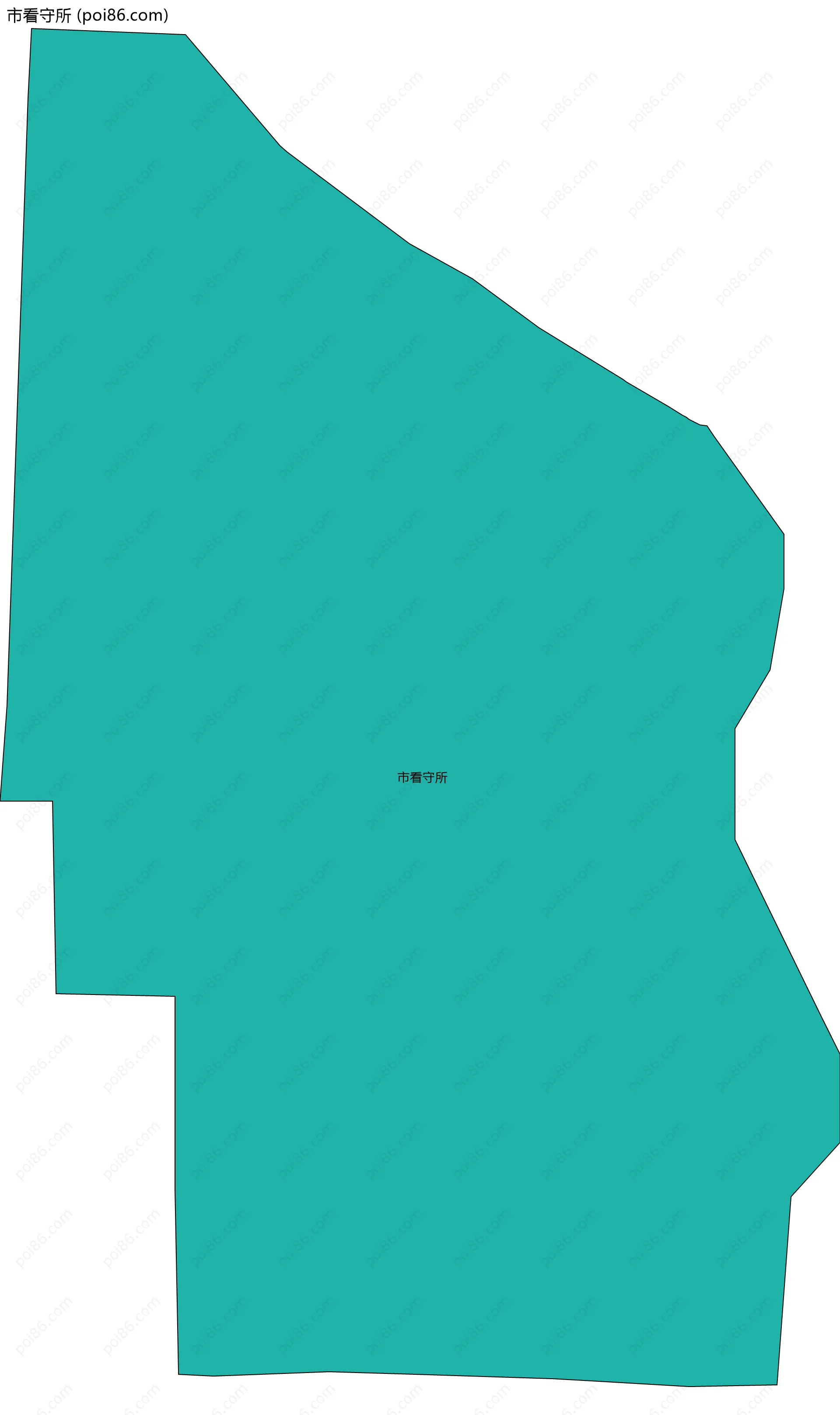 市看守所边界地图