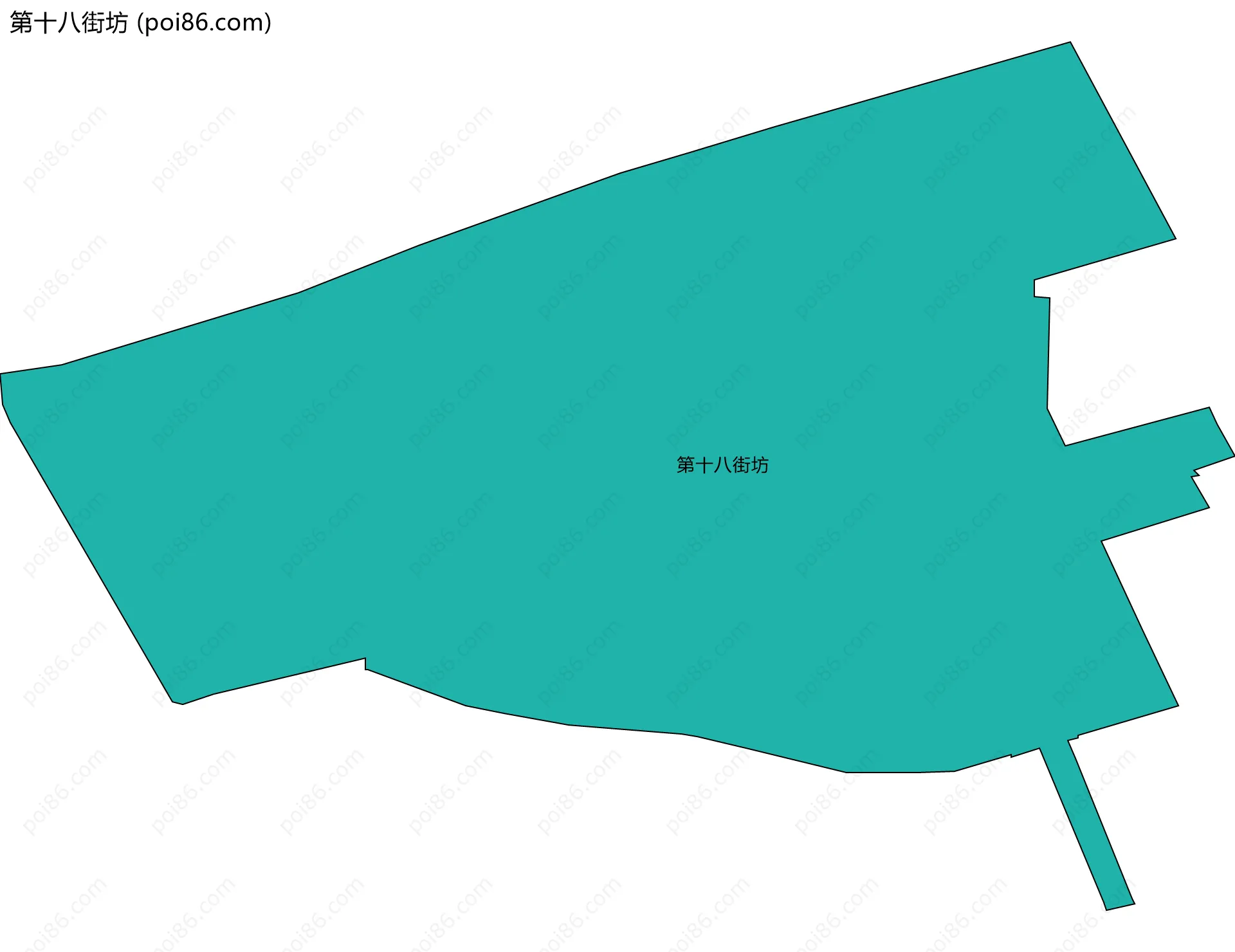 第十八街坊边界地图