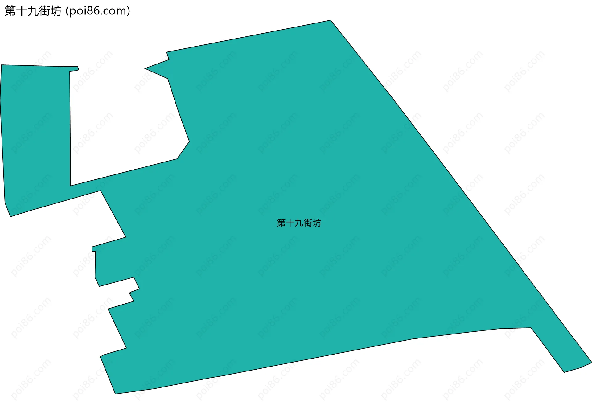 第十九街坊边界地图