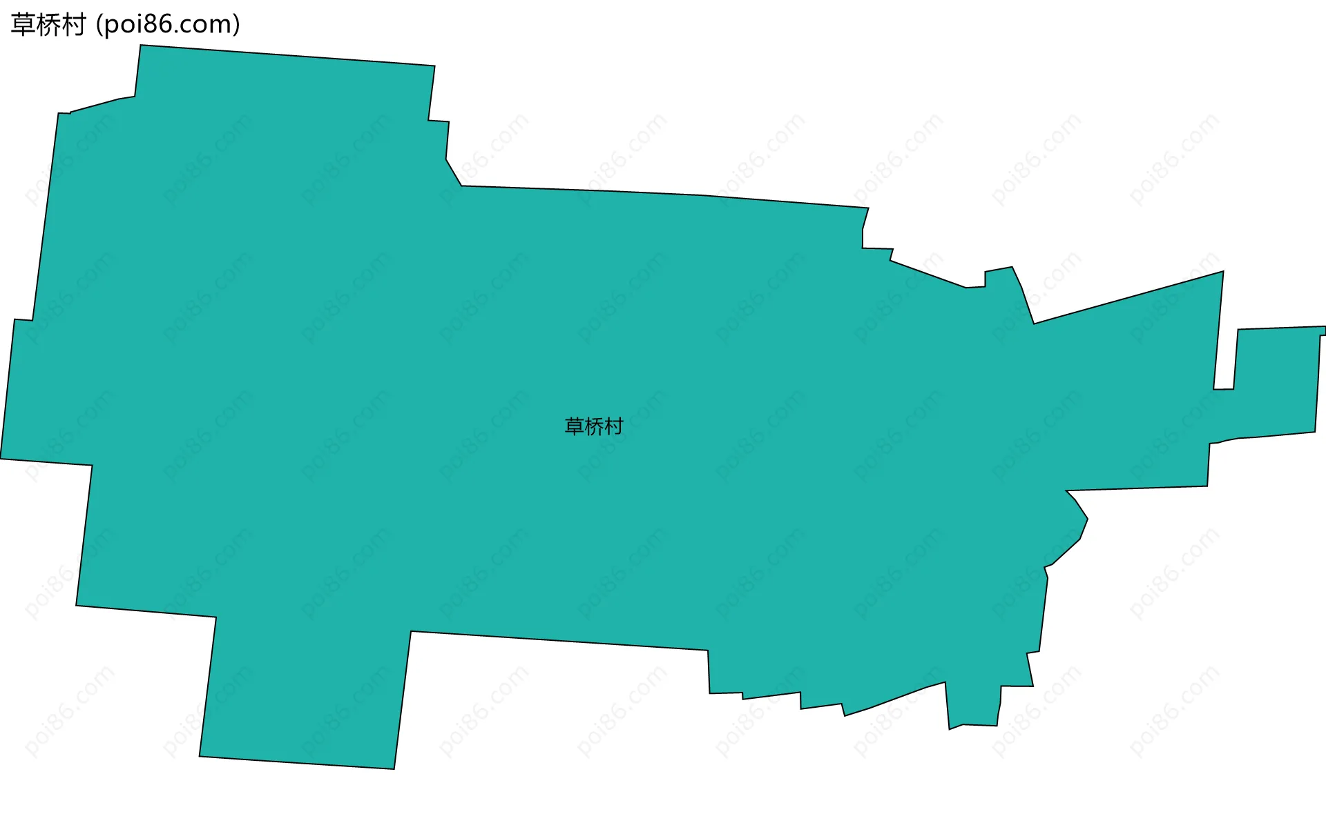 草桥村边界地图