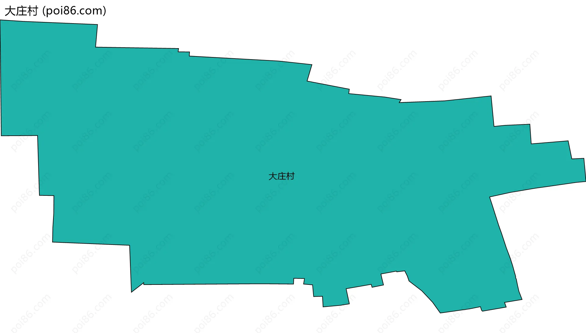 大庄村边界地图