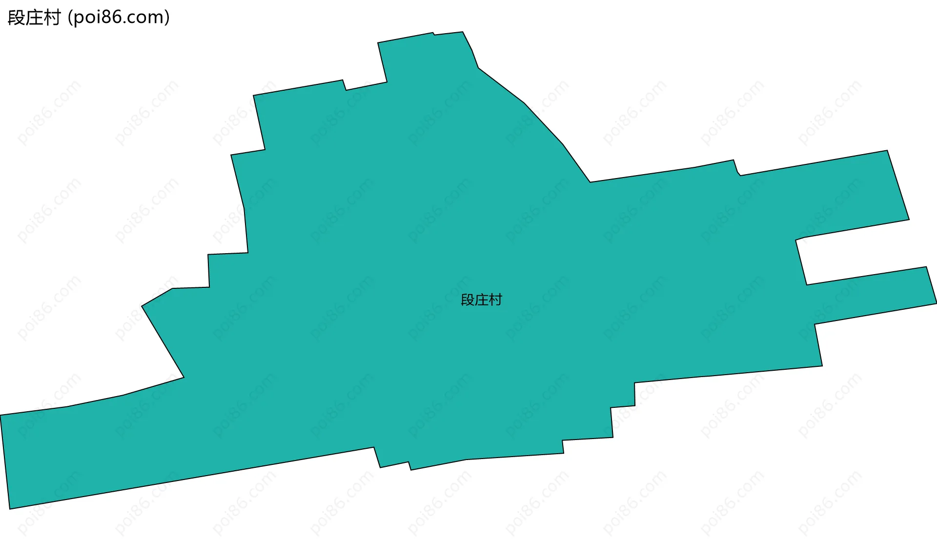 段庄村边界地图
