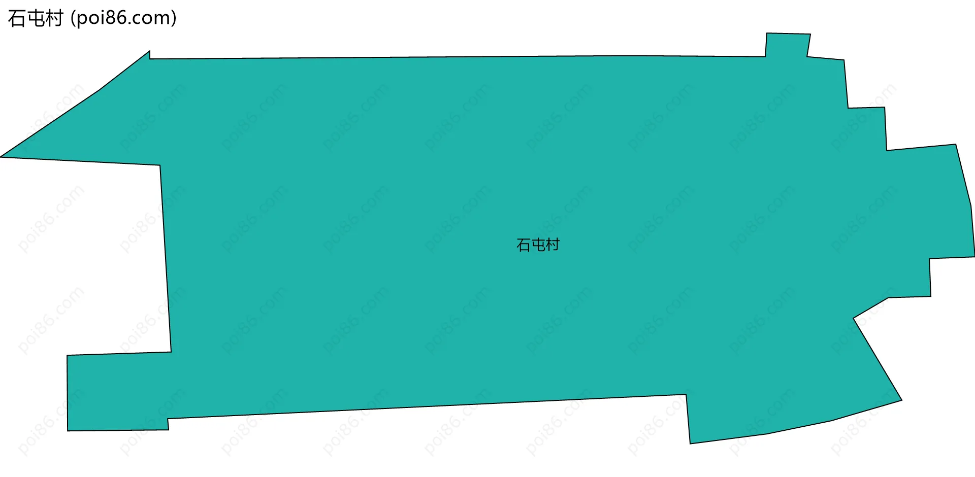 石屯村边界地图