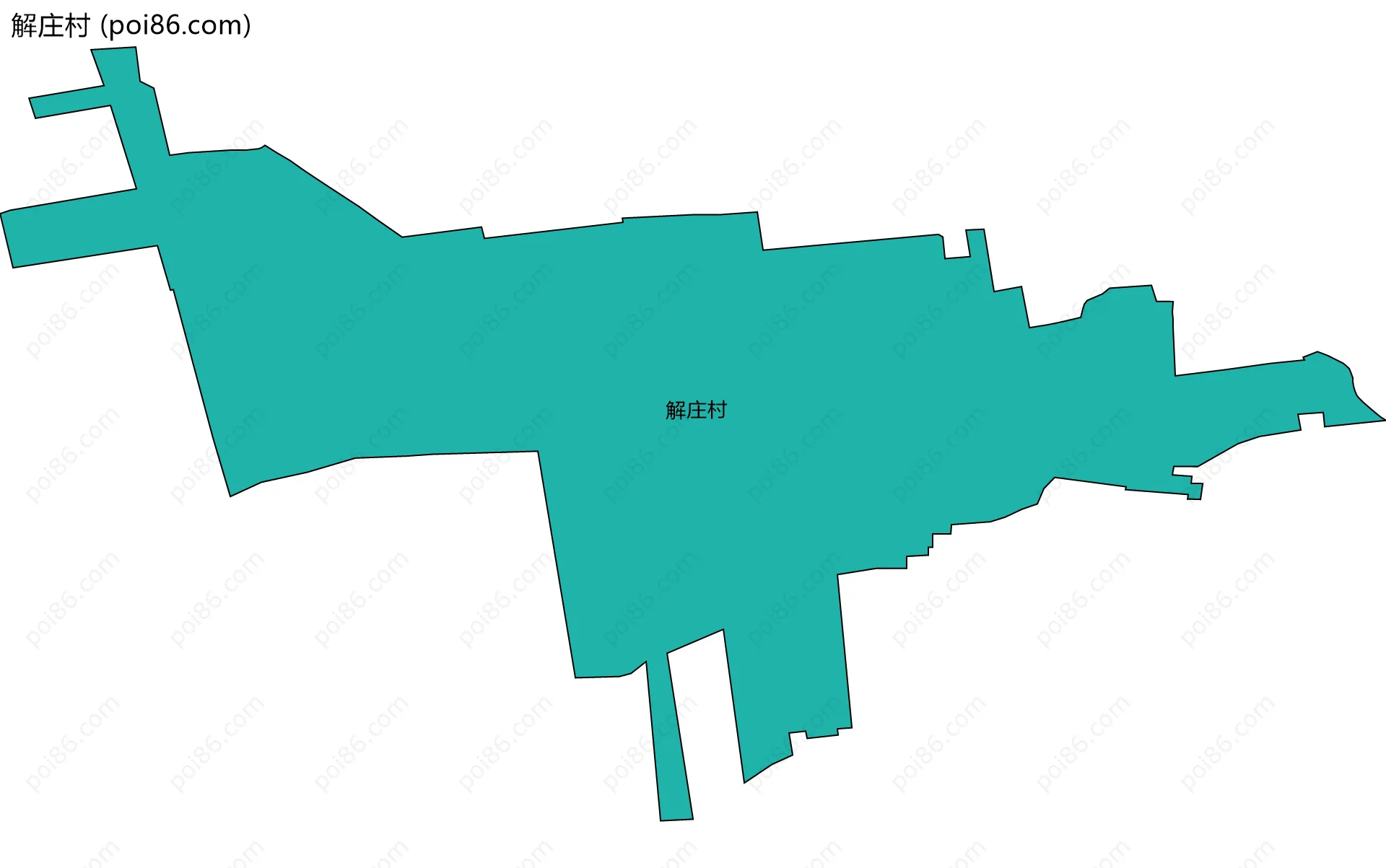 解庄村边界地图