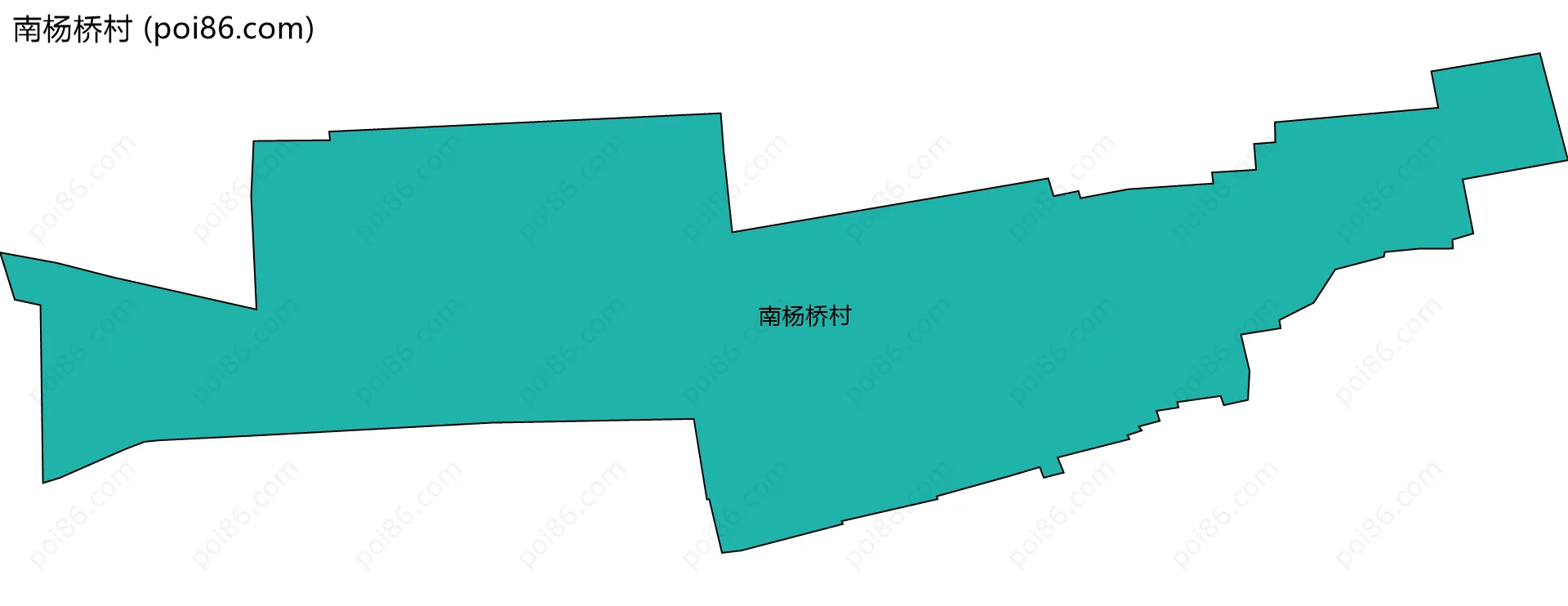 南杨桥村边界地图