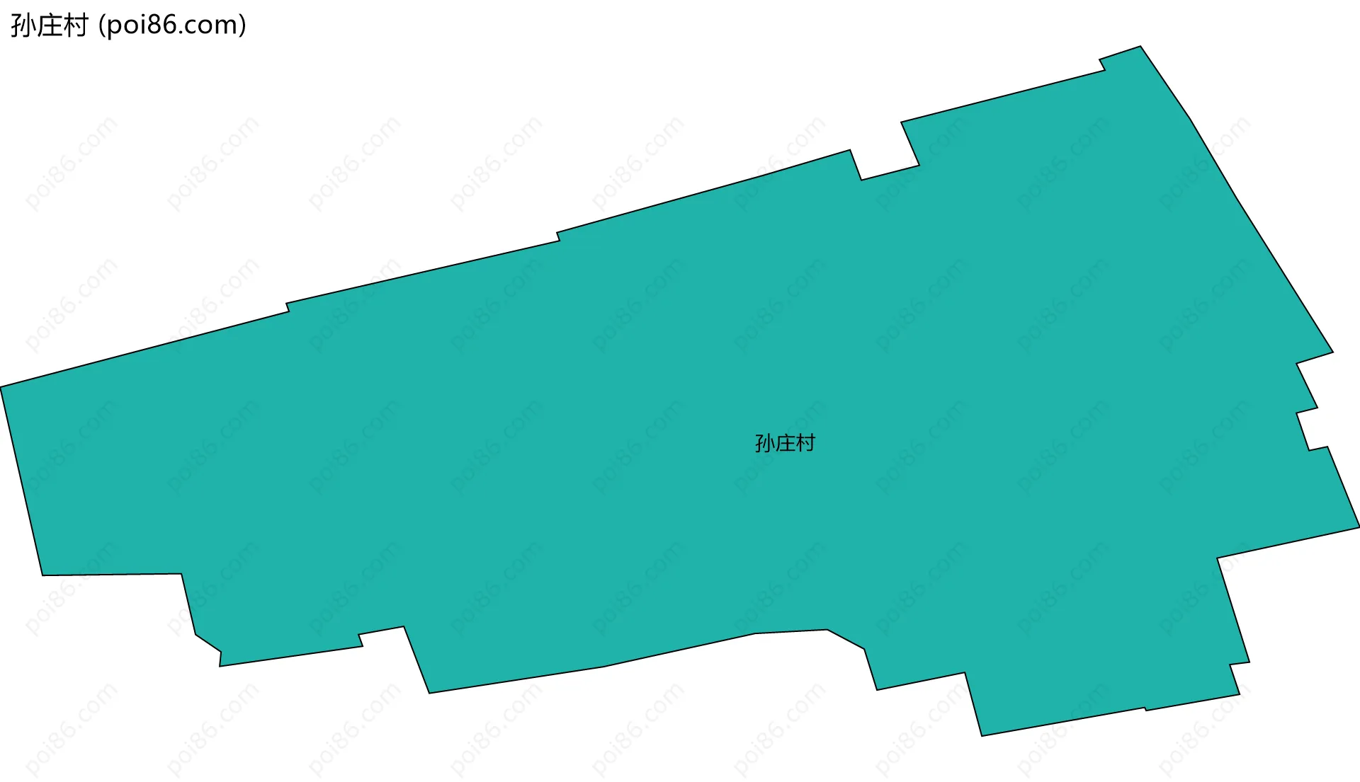 孙庄村边界地图